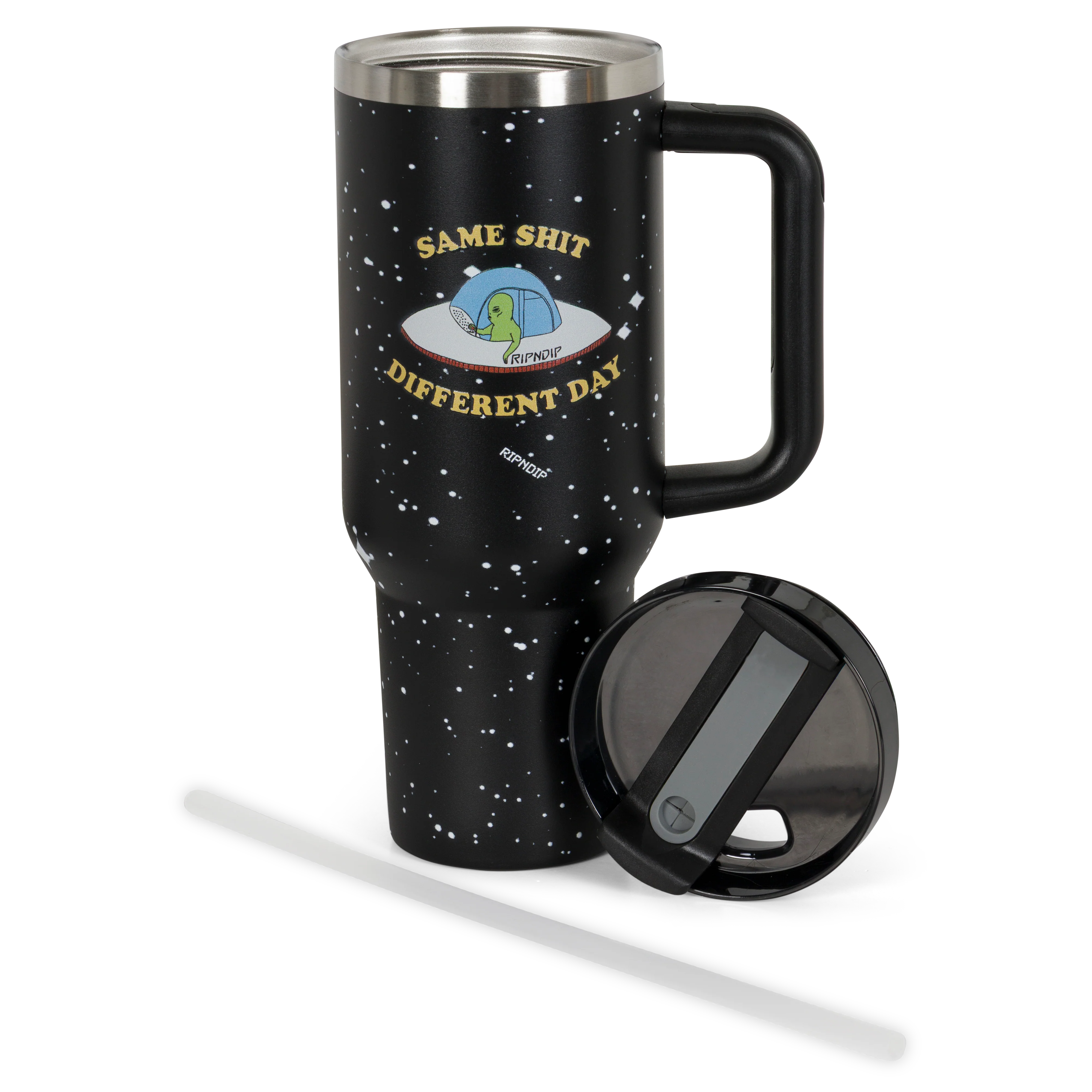 Same Shit Different Day Big Ol Cup Tumbler (Black) - Image 7