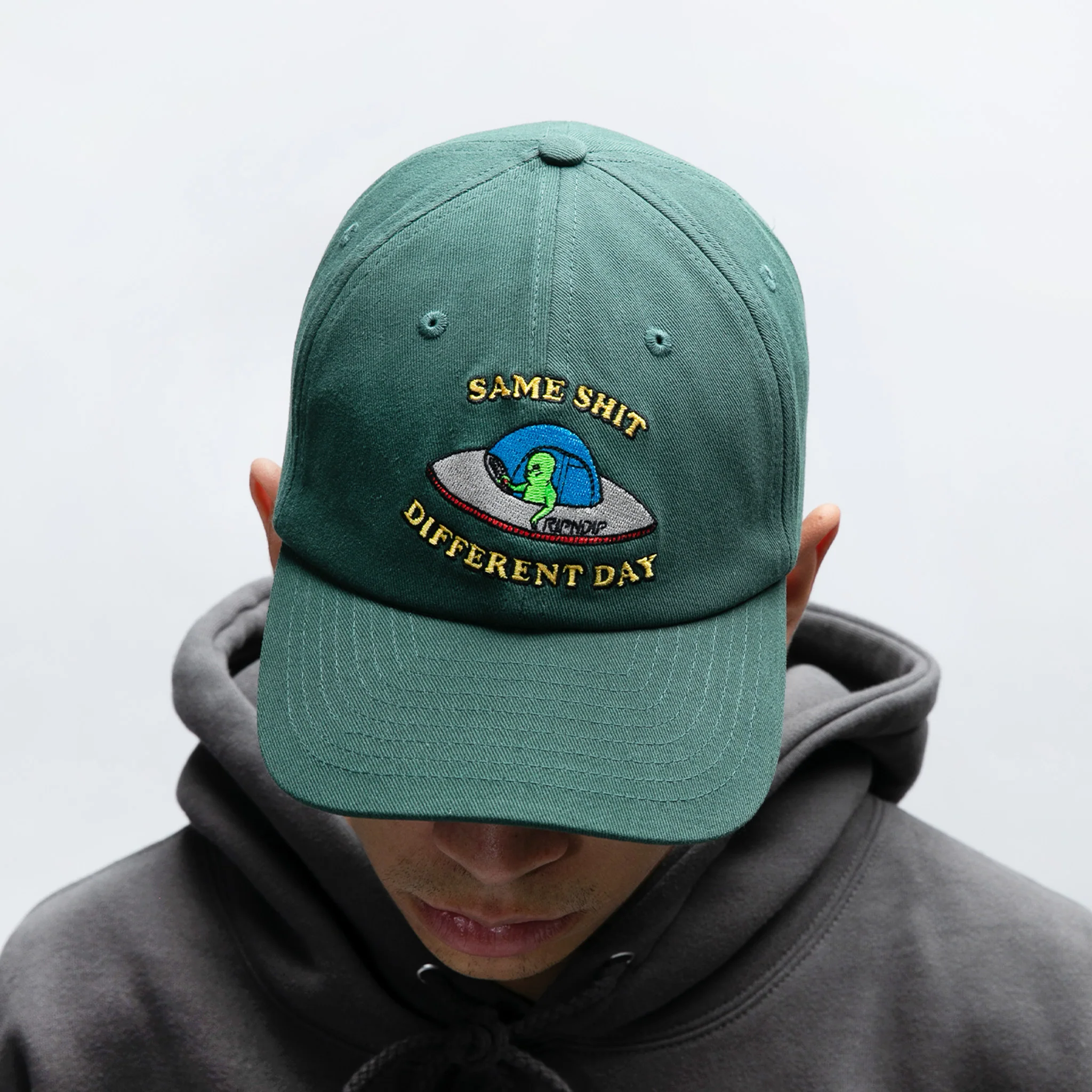 Same Shit Different Day Dad Hat (Olive) - Image 2