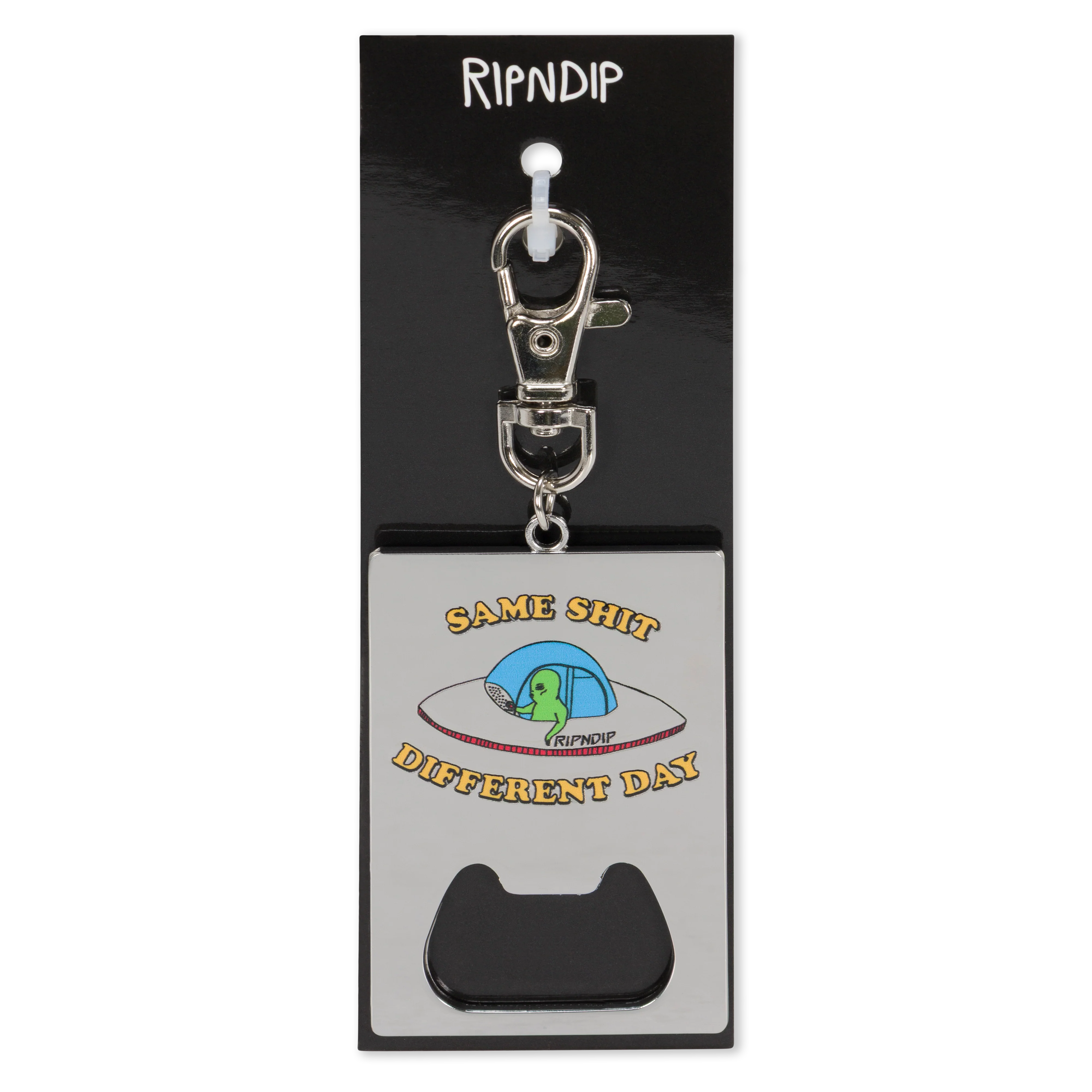 Same Shit Different Day Keychain Bottle Opener (Silver) - Image 2