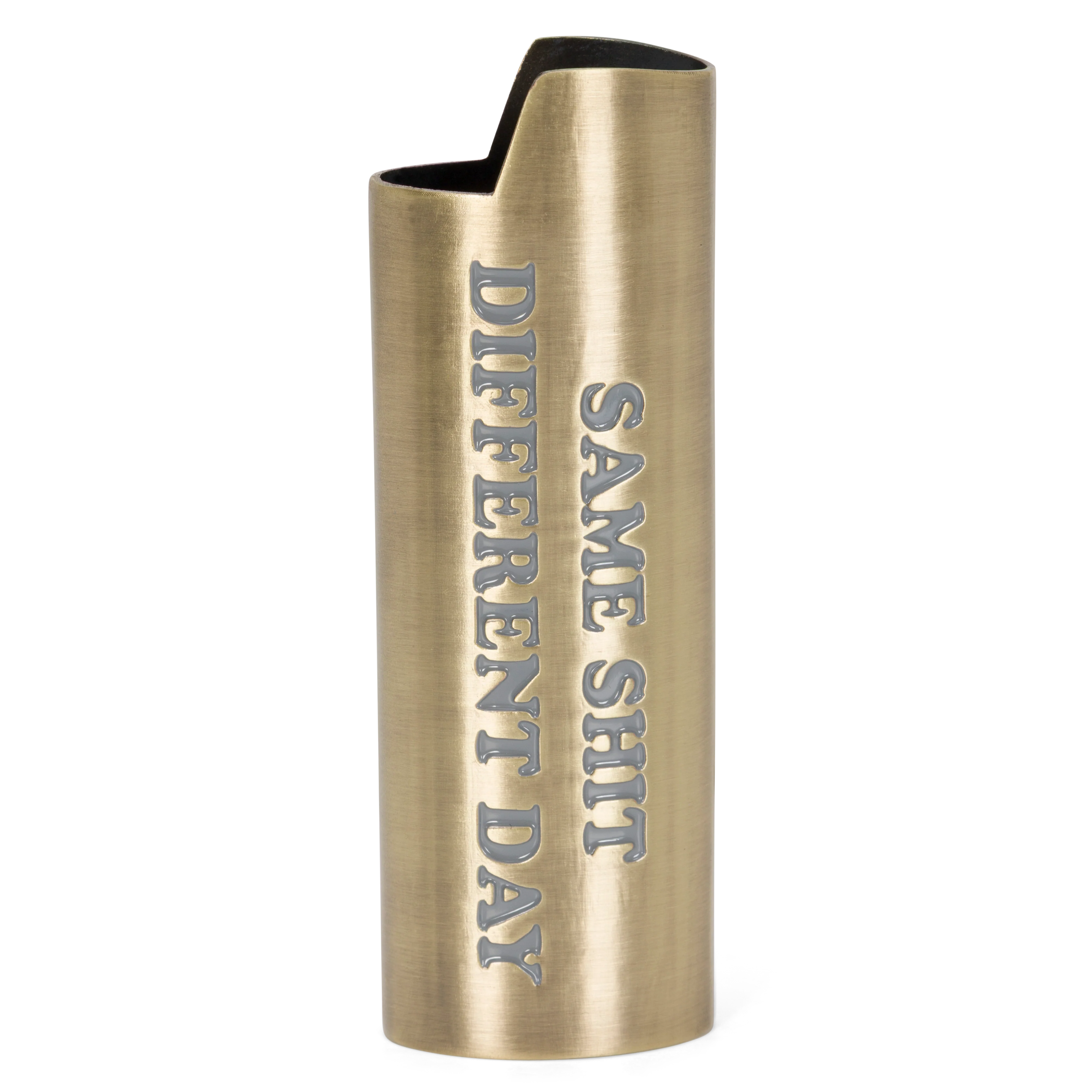 Same Shit Different Day Lighter Cover (Gold) - Image 4