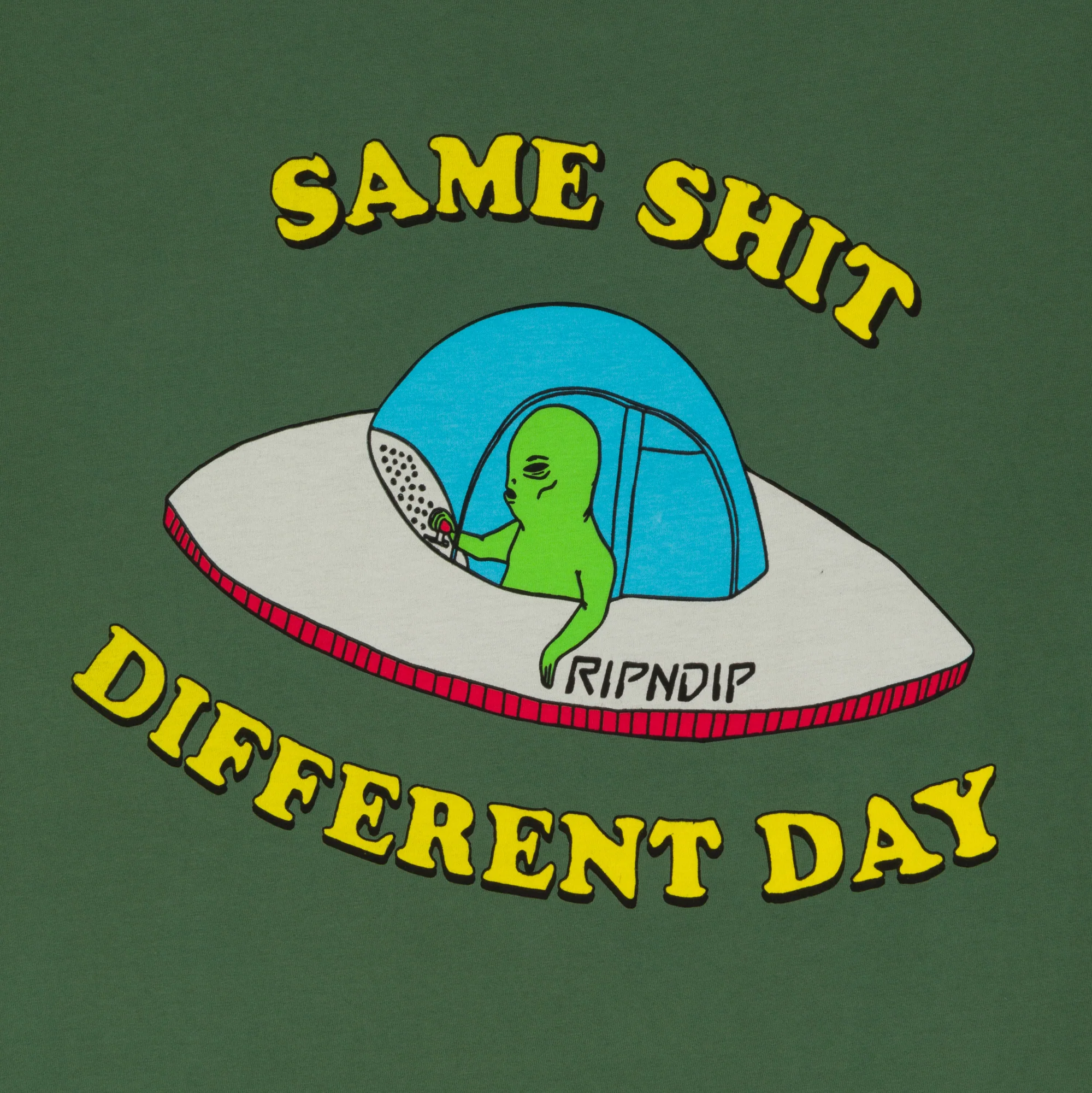 Same Shit Different Day Tee (Olive) - Image 4