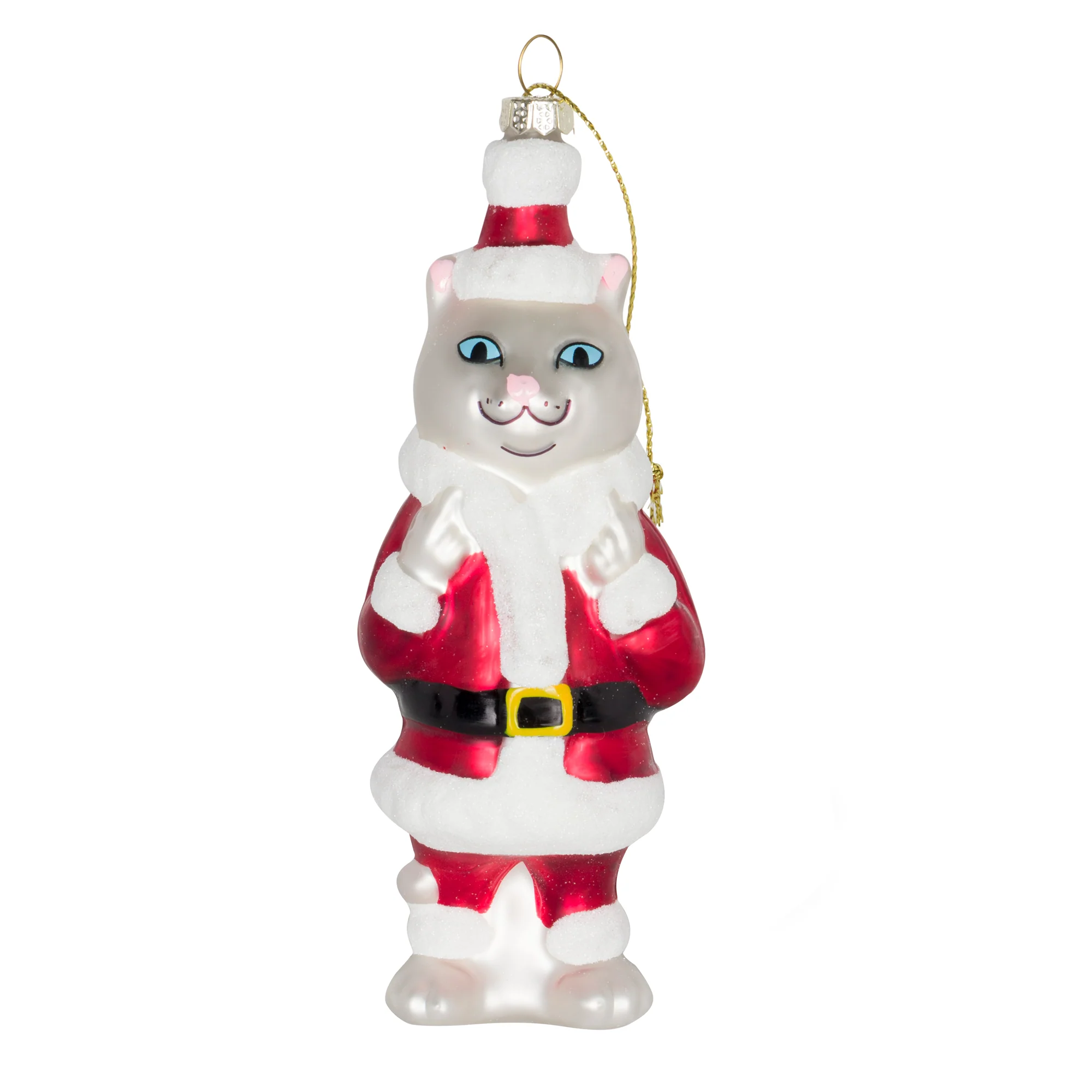 Santa Nerm Christmas Ornament (Red) - Image 3