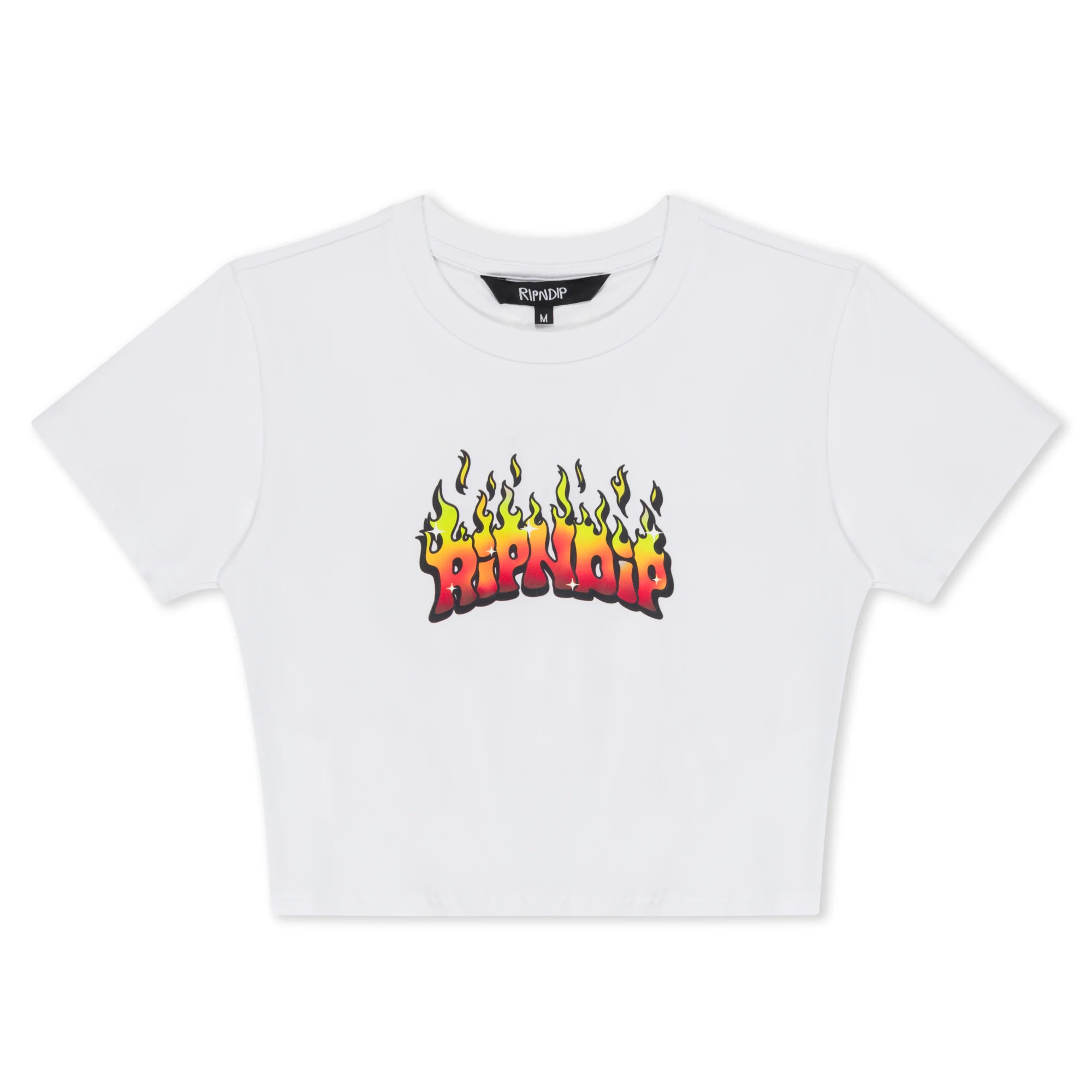 Scary Cute Cropped Baby Tee (White) - Image 3