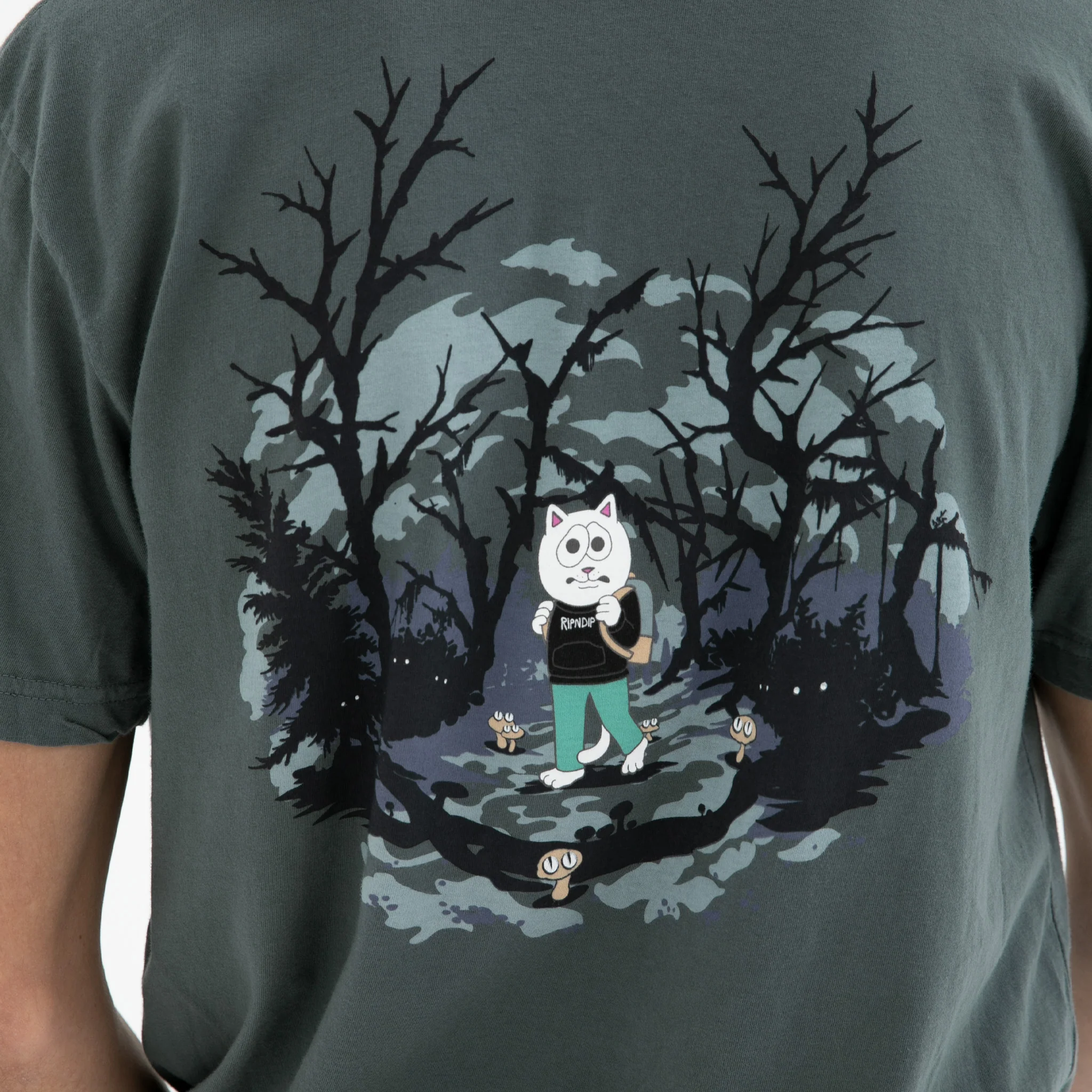 Scary Hours Tee (Charcoal) - Image 3