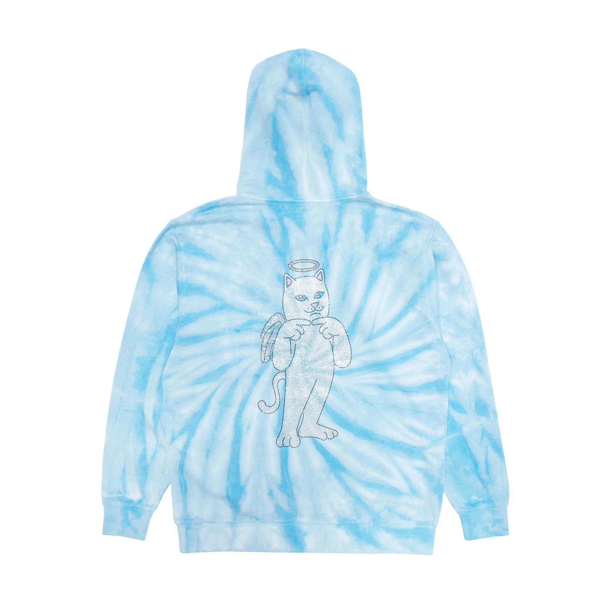 Sent From Heaven Hoodie (Light Blue Spiral Dye) - Image 4