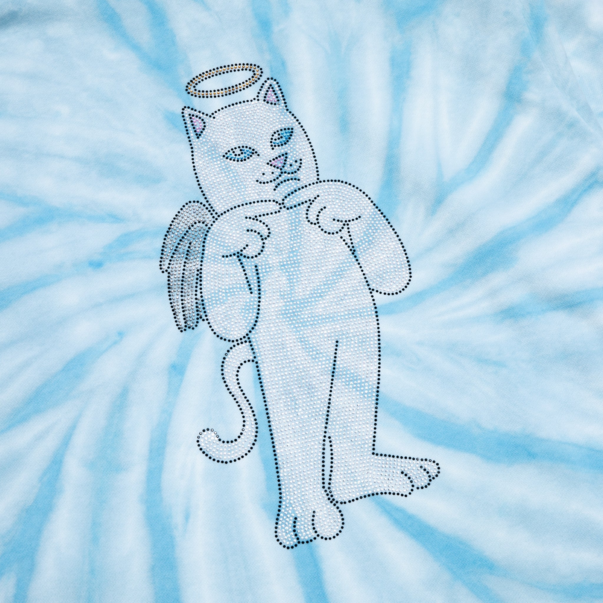 Sent From Heaven Hoodie (Light Blue Spiral Dye) - Image 5