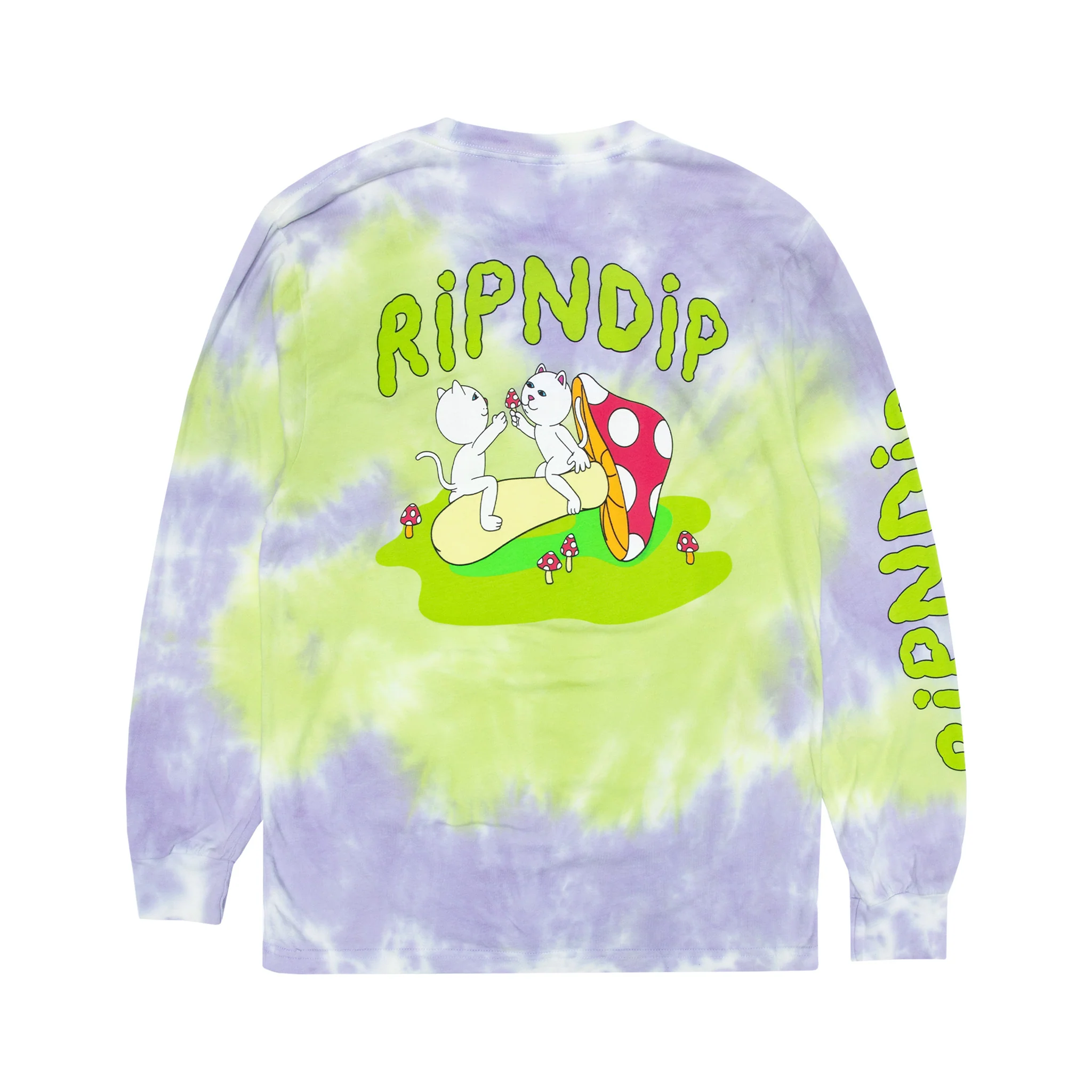 Sharing Is Caring Long Sleeve (Neon/Lavender Dye) - Image 3