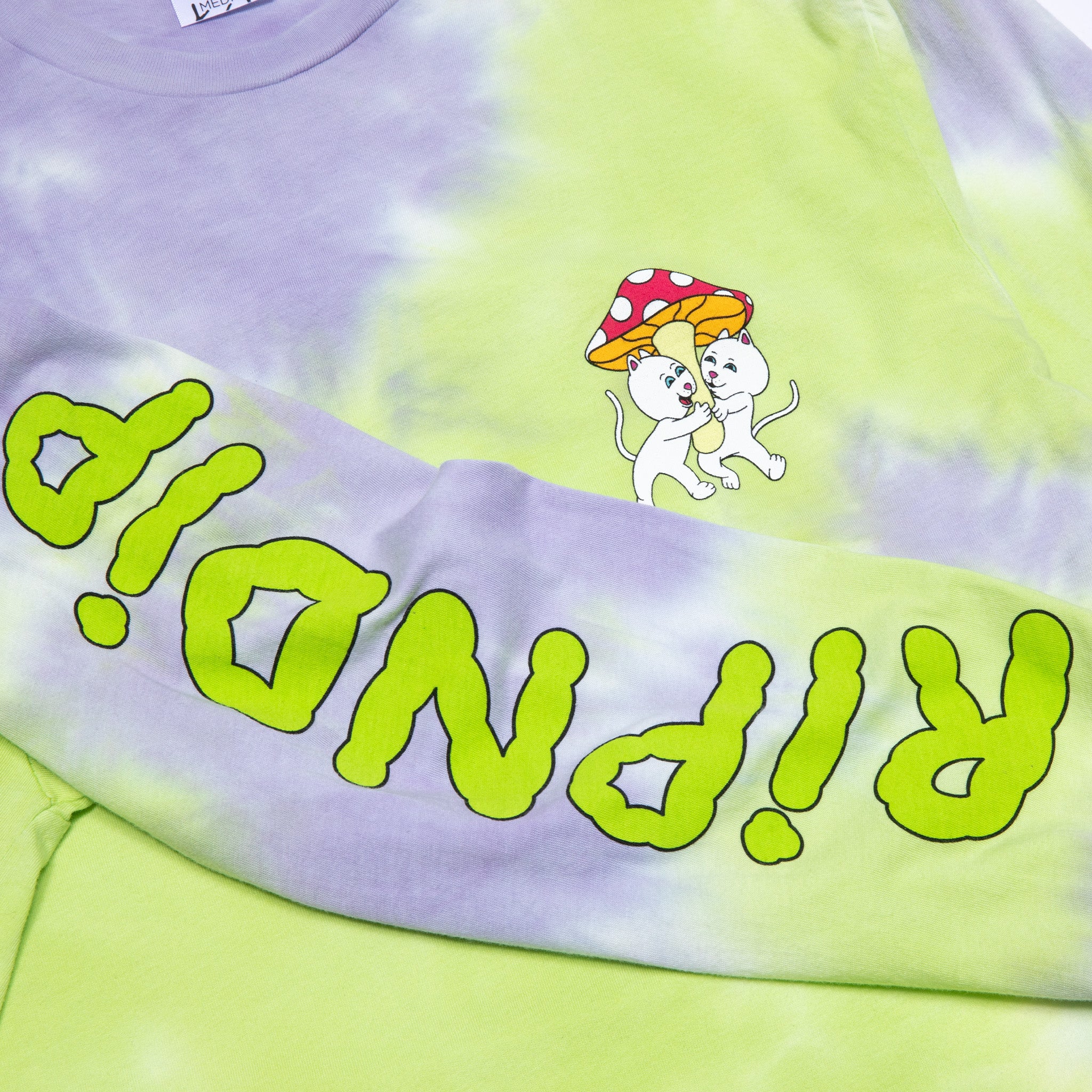 Sharing Is Caring Long Sleeve (Neon/Lavender Dye) - Image 4