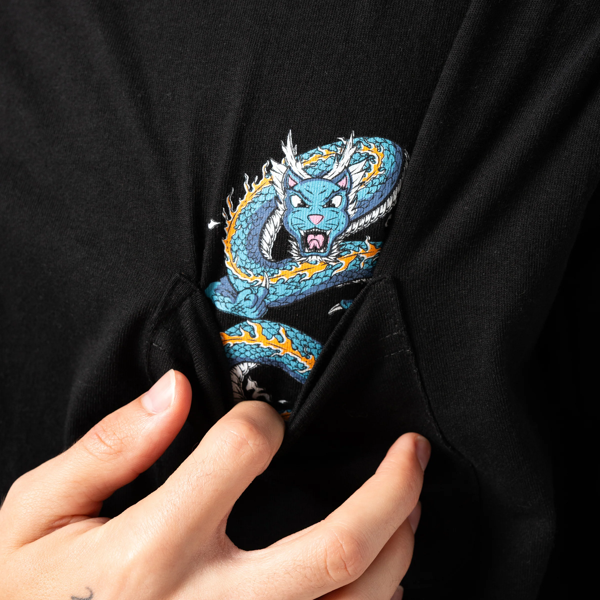 Shen Nerm Pocket Tee (Black) - Image 2
