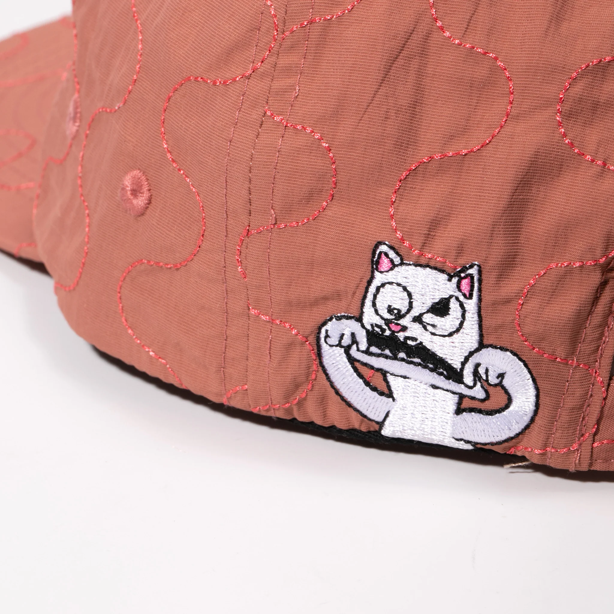 Shmoody 6 Panel Quilted Strapback (Clay) - Image 4