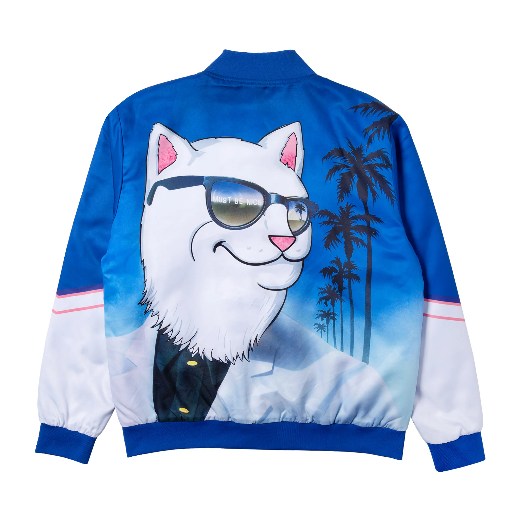 Show Biz Poly Varsity Jacket (Blue) - Image 3