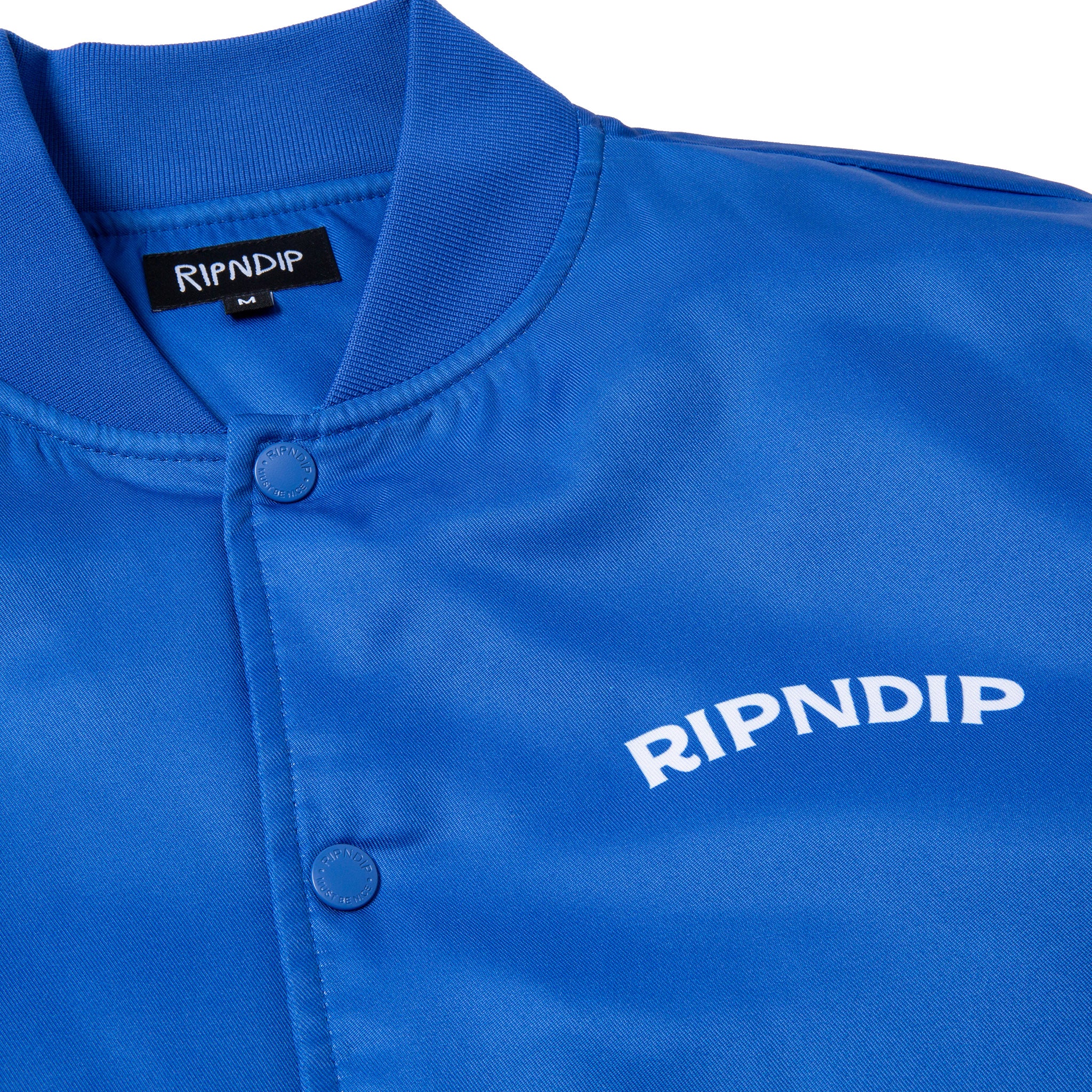 Show Biz Poly Varsity Jacket (Blue) - Image 5