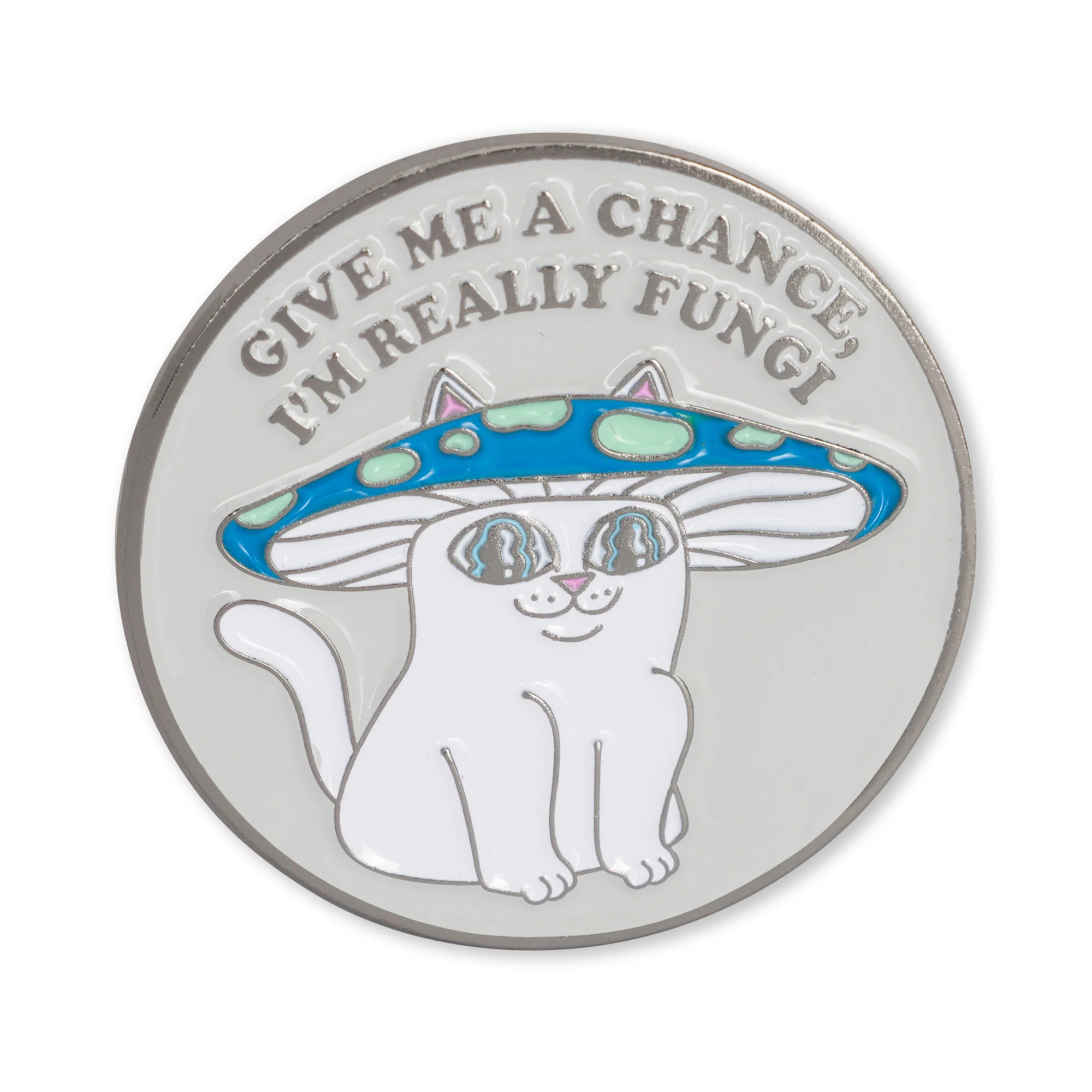 Shroom Cat Pin (Multi)