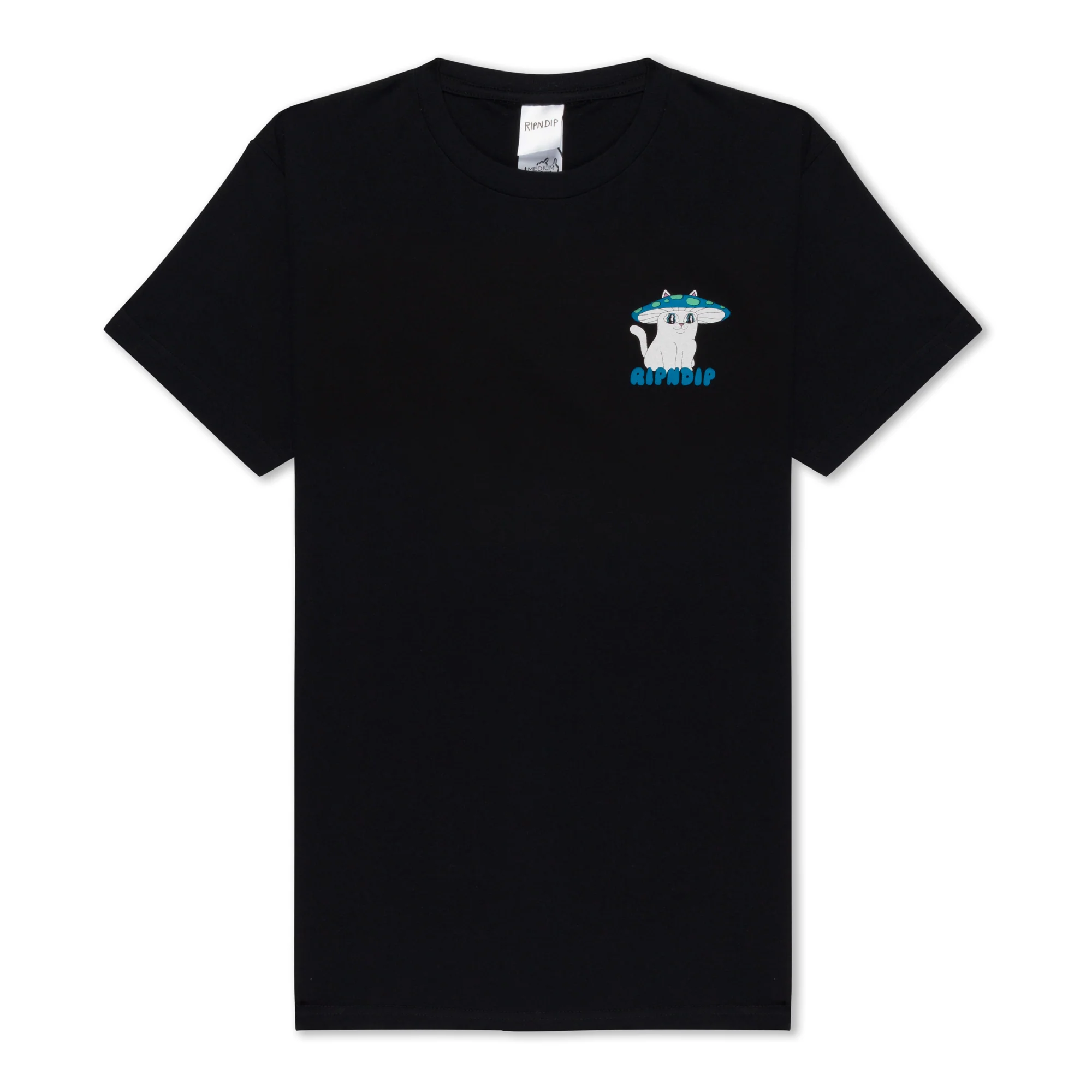 Shroom Cat Tee (Black) - Image 2