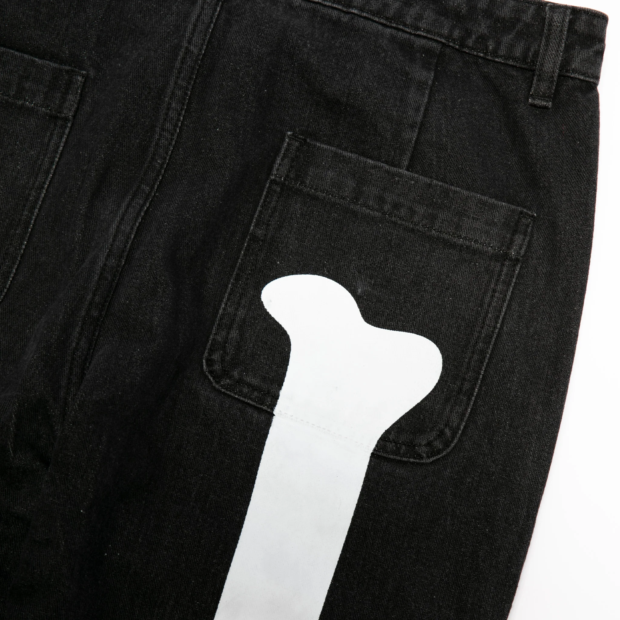 Skelly Nerm Pants (Black Wash Denim) - Image 4