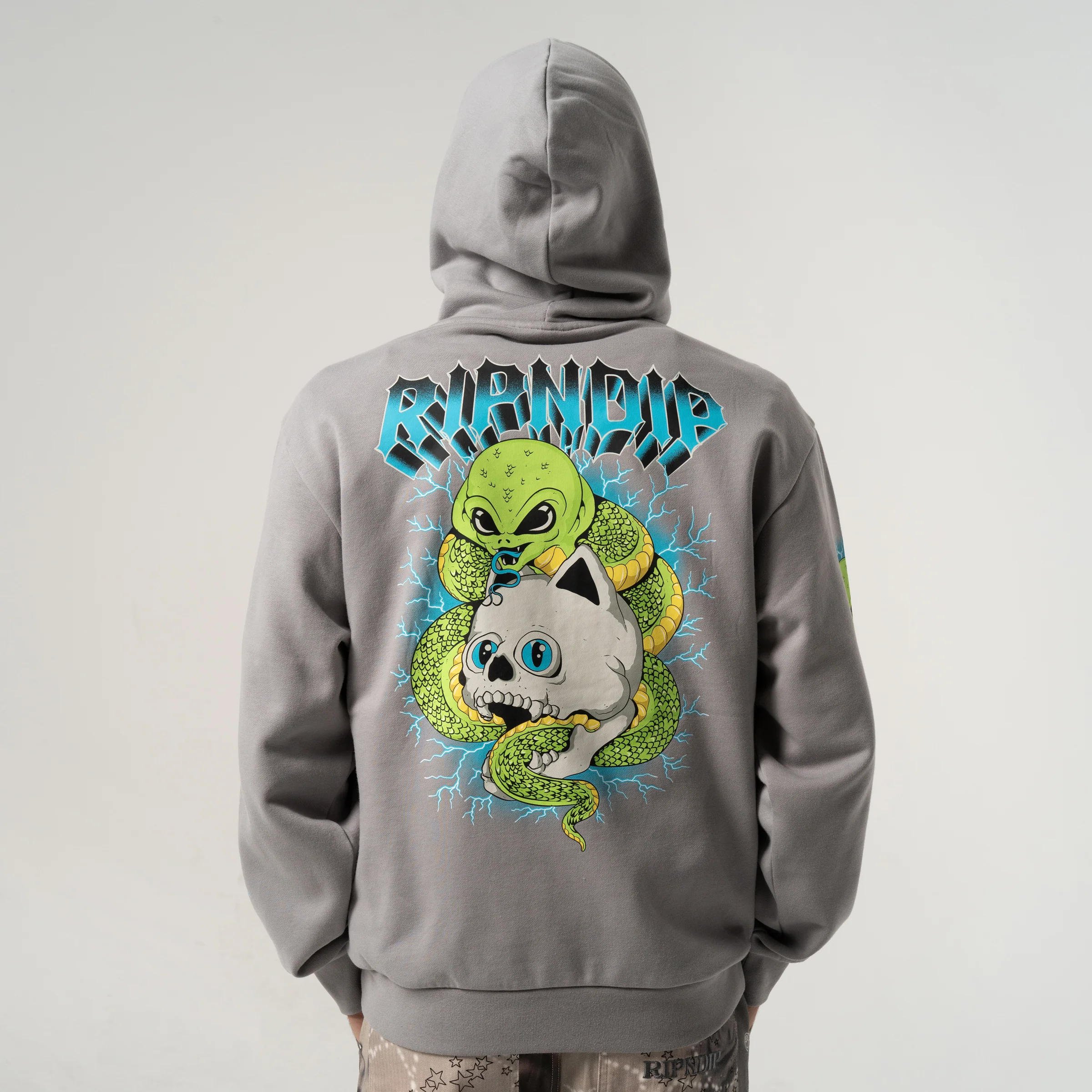 Skull and Bones Hoodie (Charcoal) - Image 2