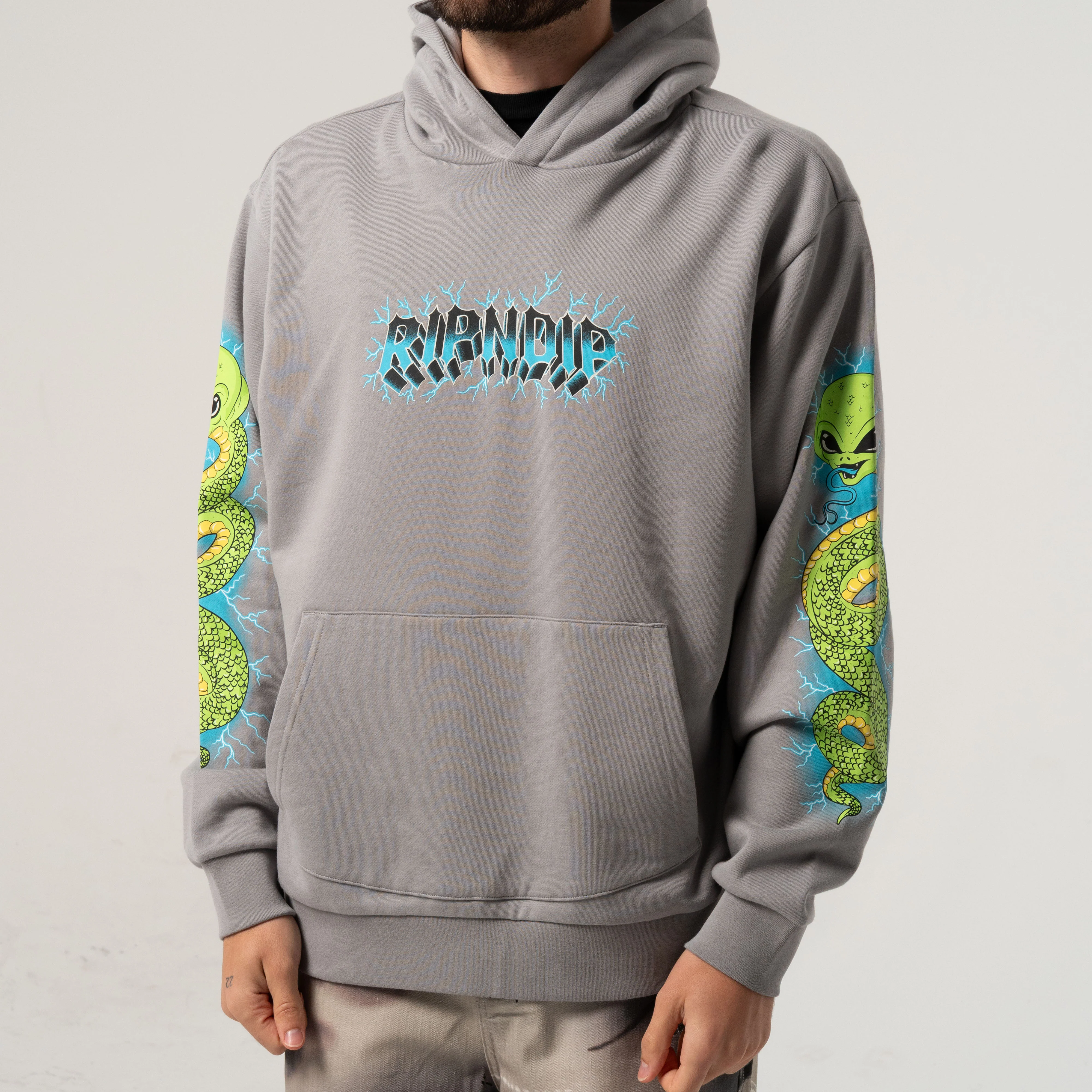 Skull and Bones Hoodie (Charcoal) - Image 5