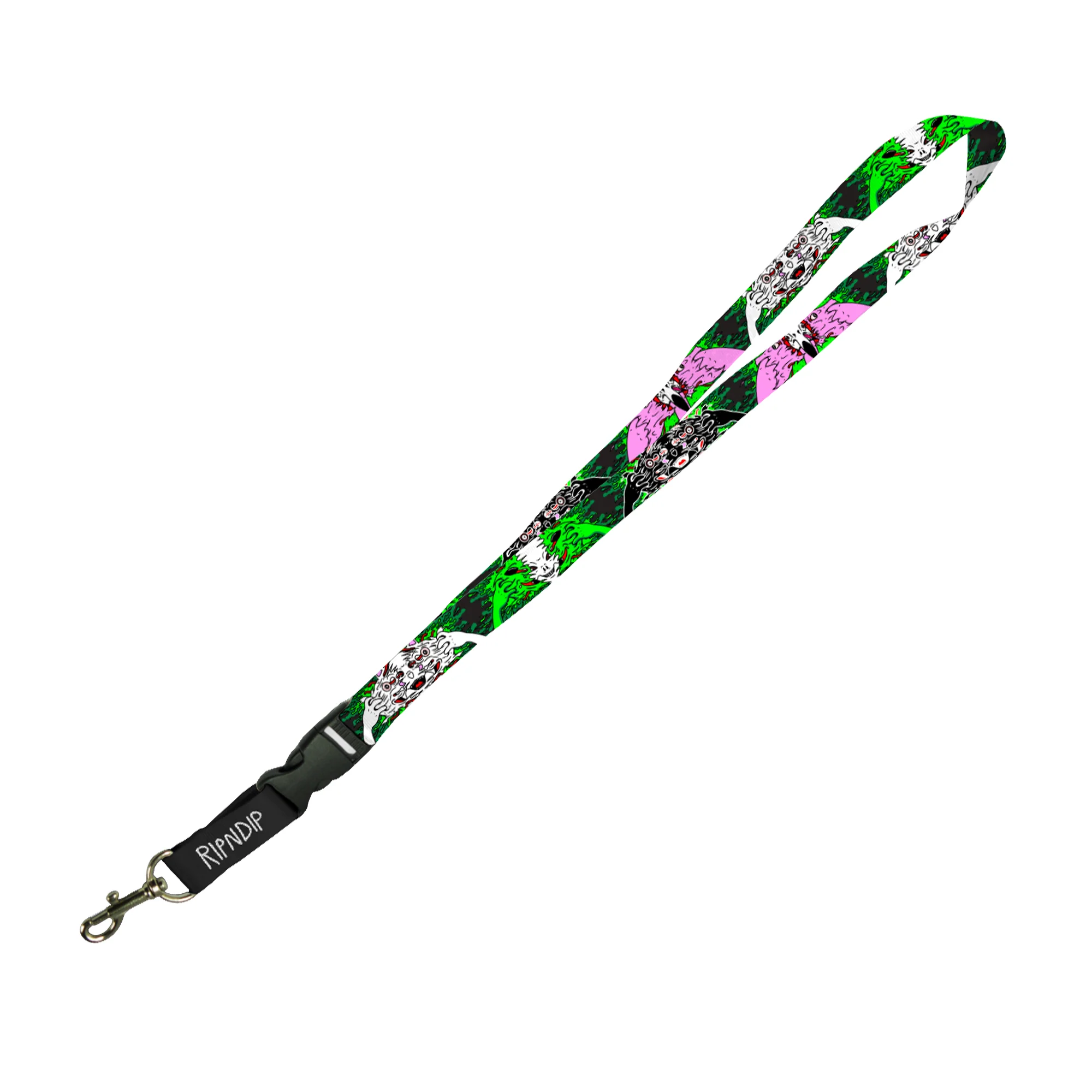 Skull Face Lanyard (Black)
