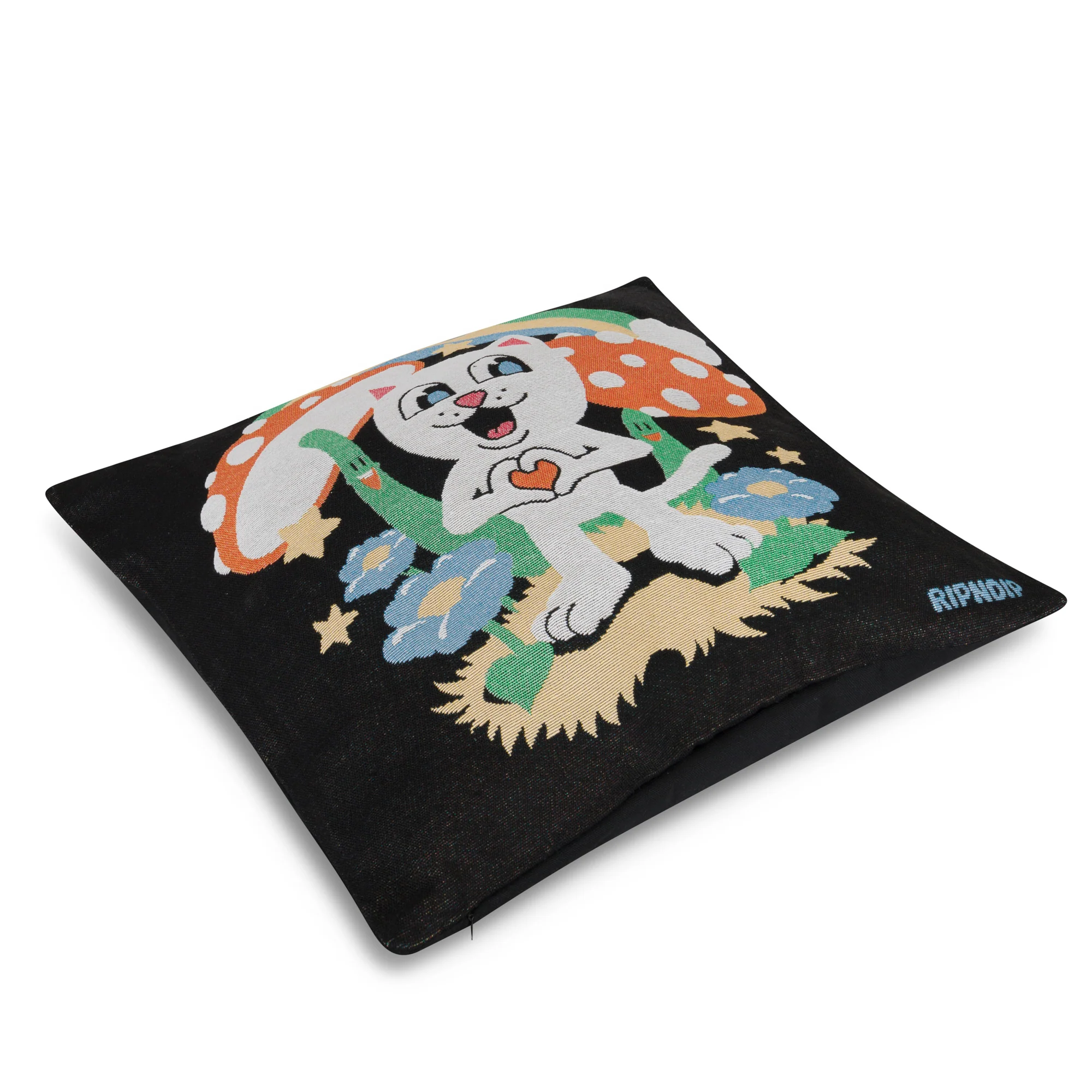 So Mushroom Pillow Cover (Black) - Image 2