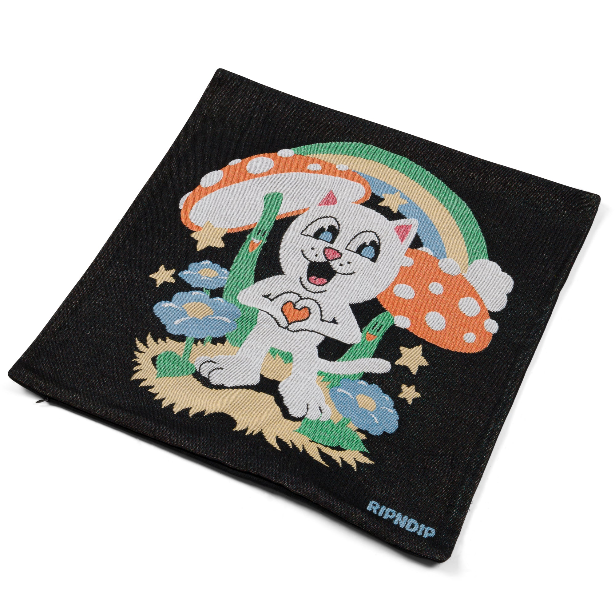 So Mushroom Pillow Cover (Black) - Image 3