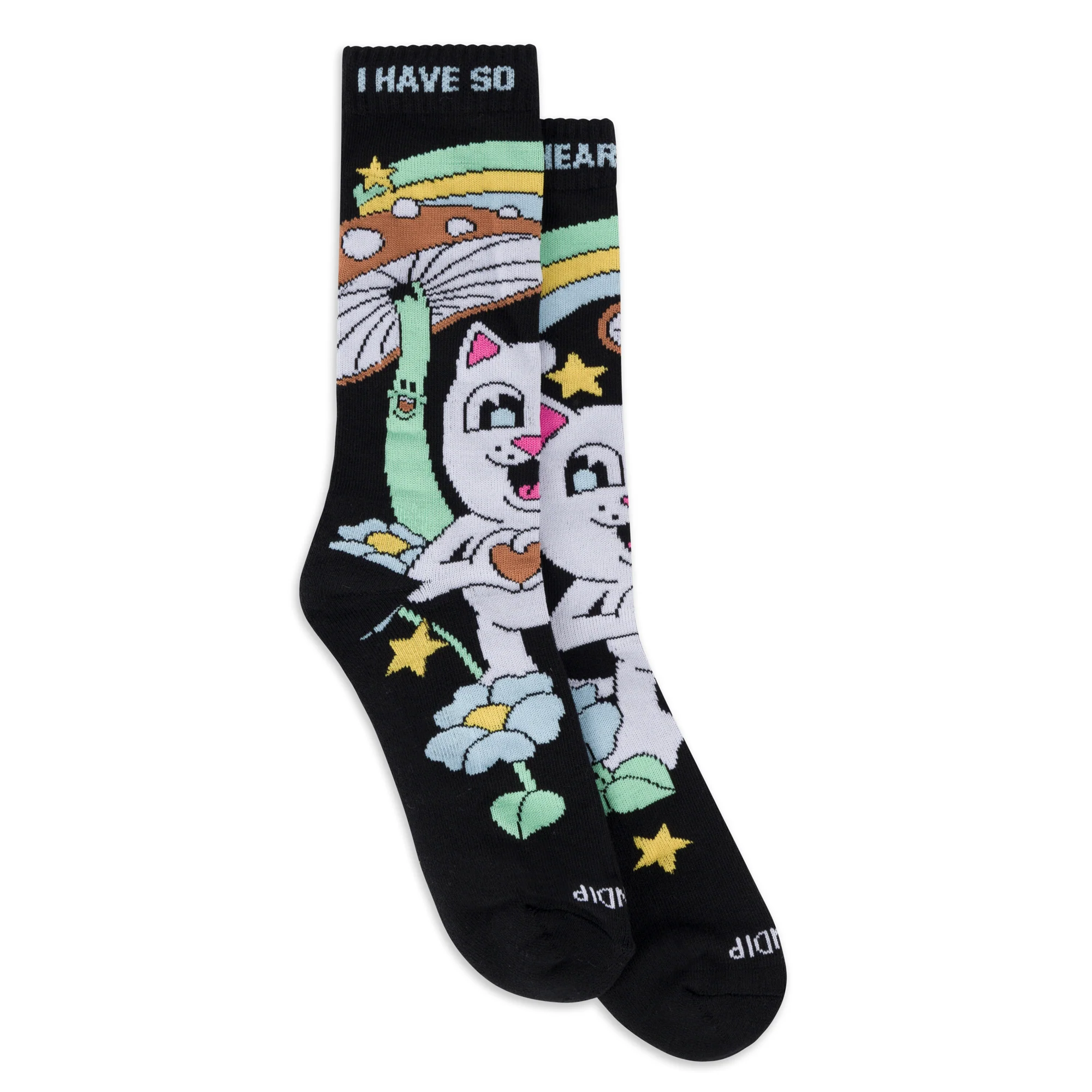 So Mushroom Socks (Black)