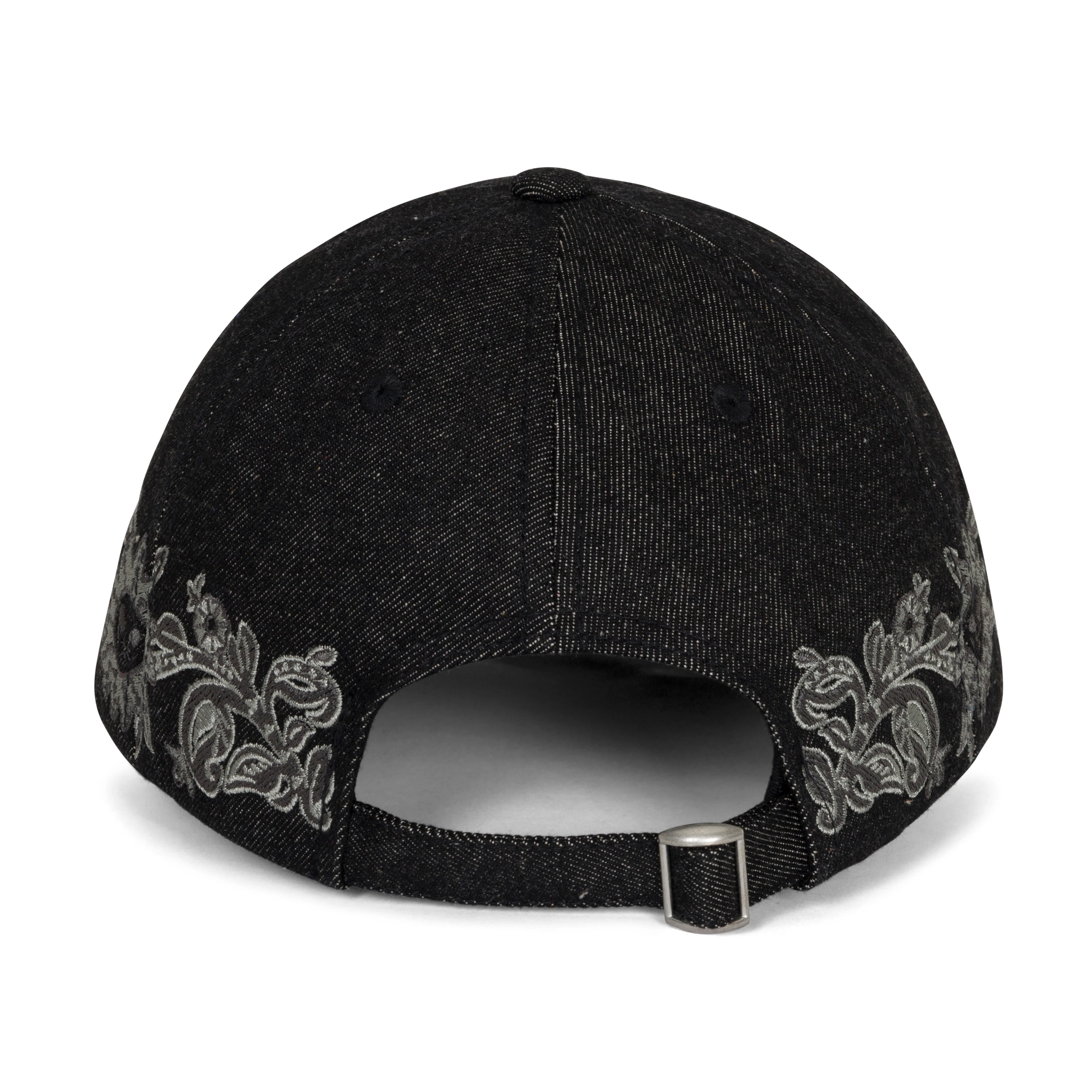 Space Garden Dad Hat (Black Vintage Wash) - Image 4