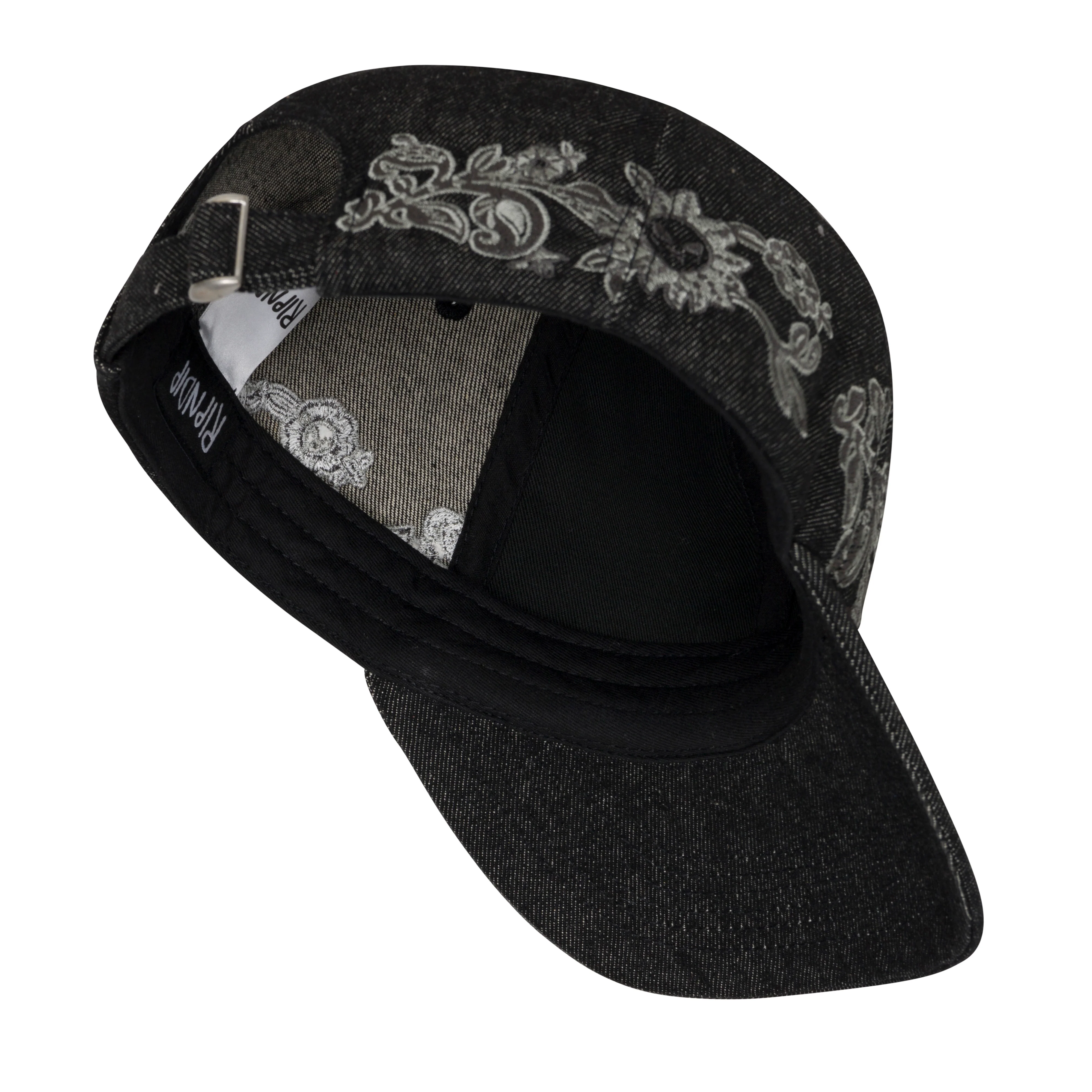 Space Garden Dad Hat (Black Vintage Wash) - Image 7