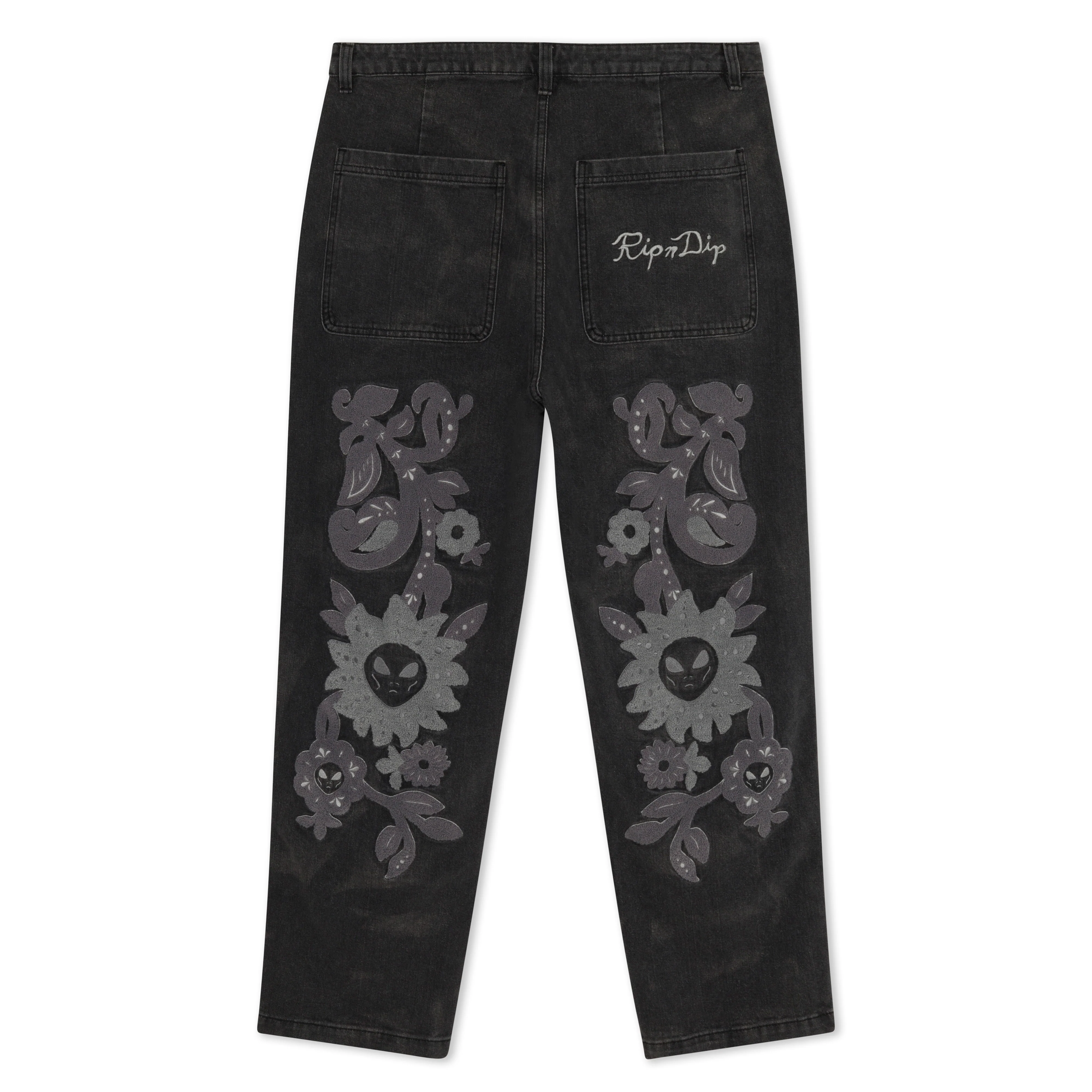 Space Garden Pants (Black Vintage Wash) - Image 3