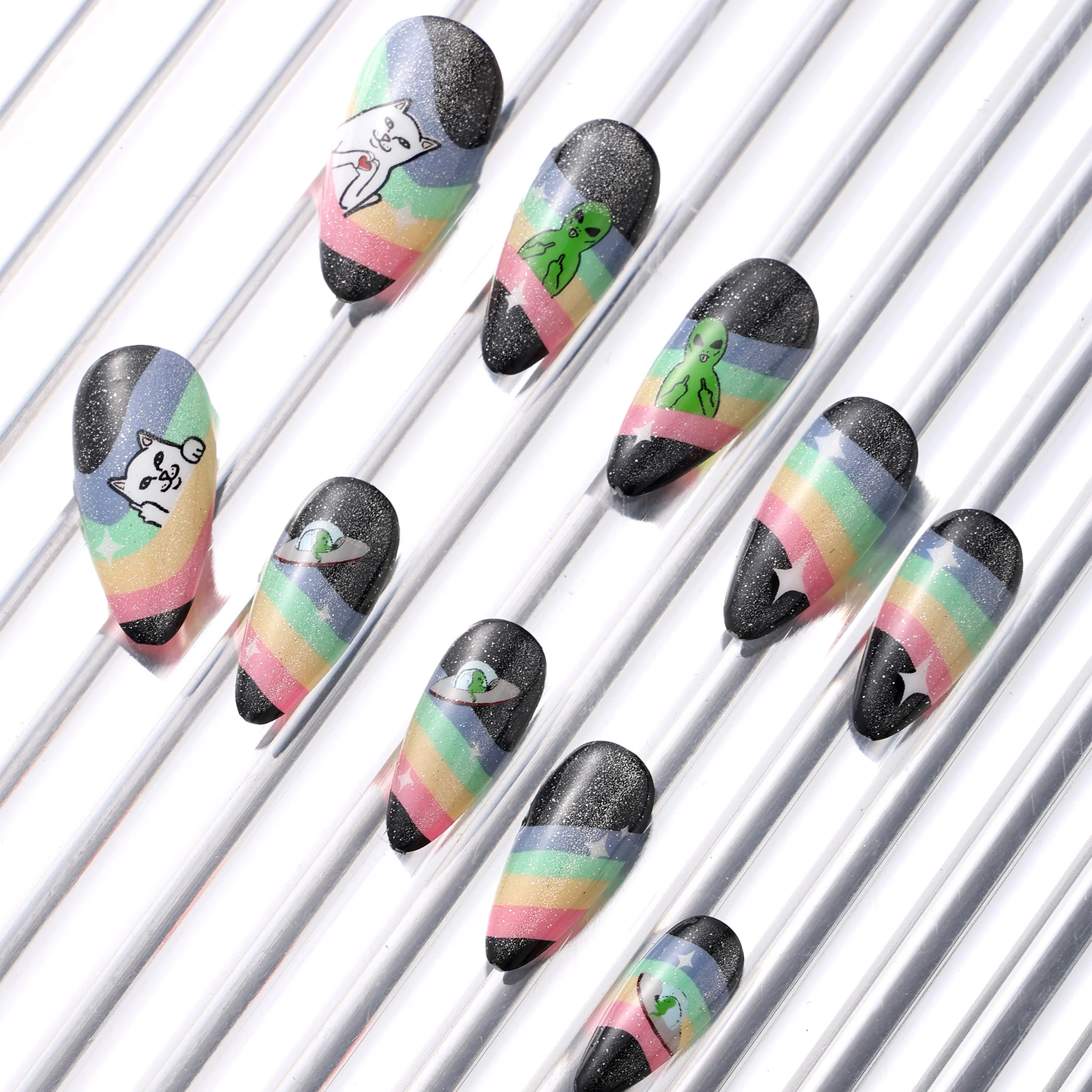 Space Out Press On Nail Set - Image 3