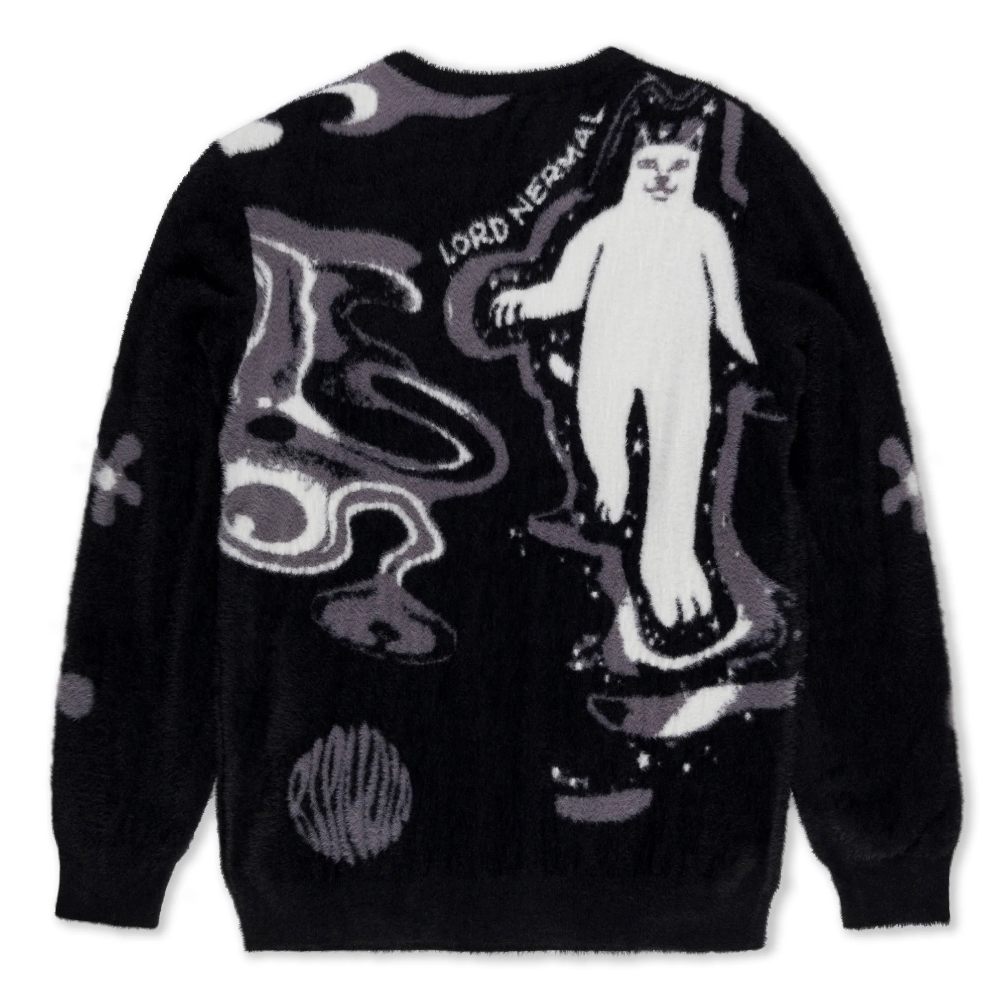 Space Walk Mohair Sweater (Black) - Image 3
