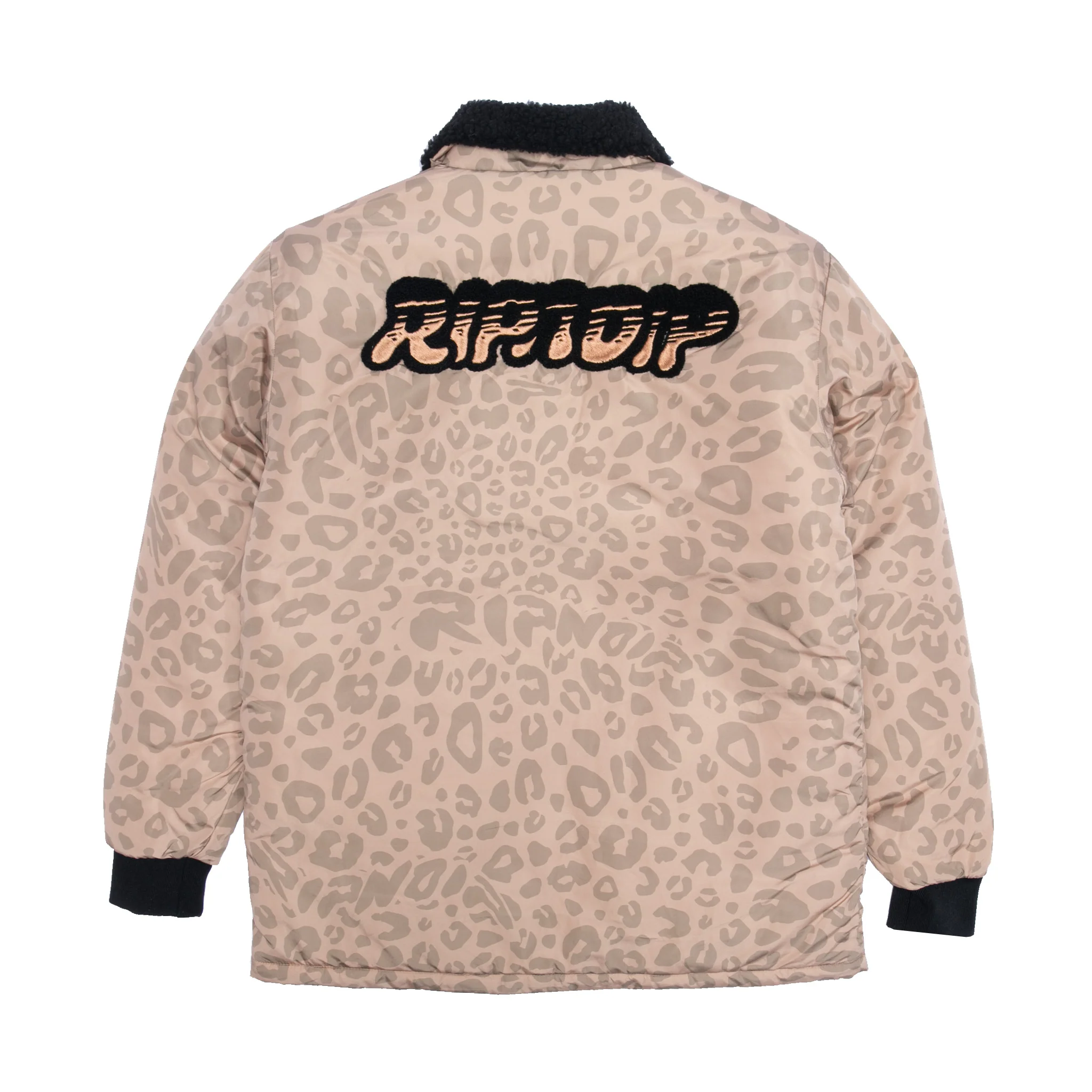 Spotted Button Down Jacket (Tan) - Image 4