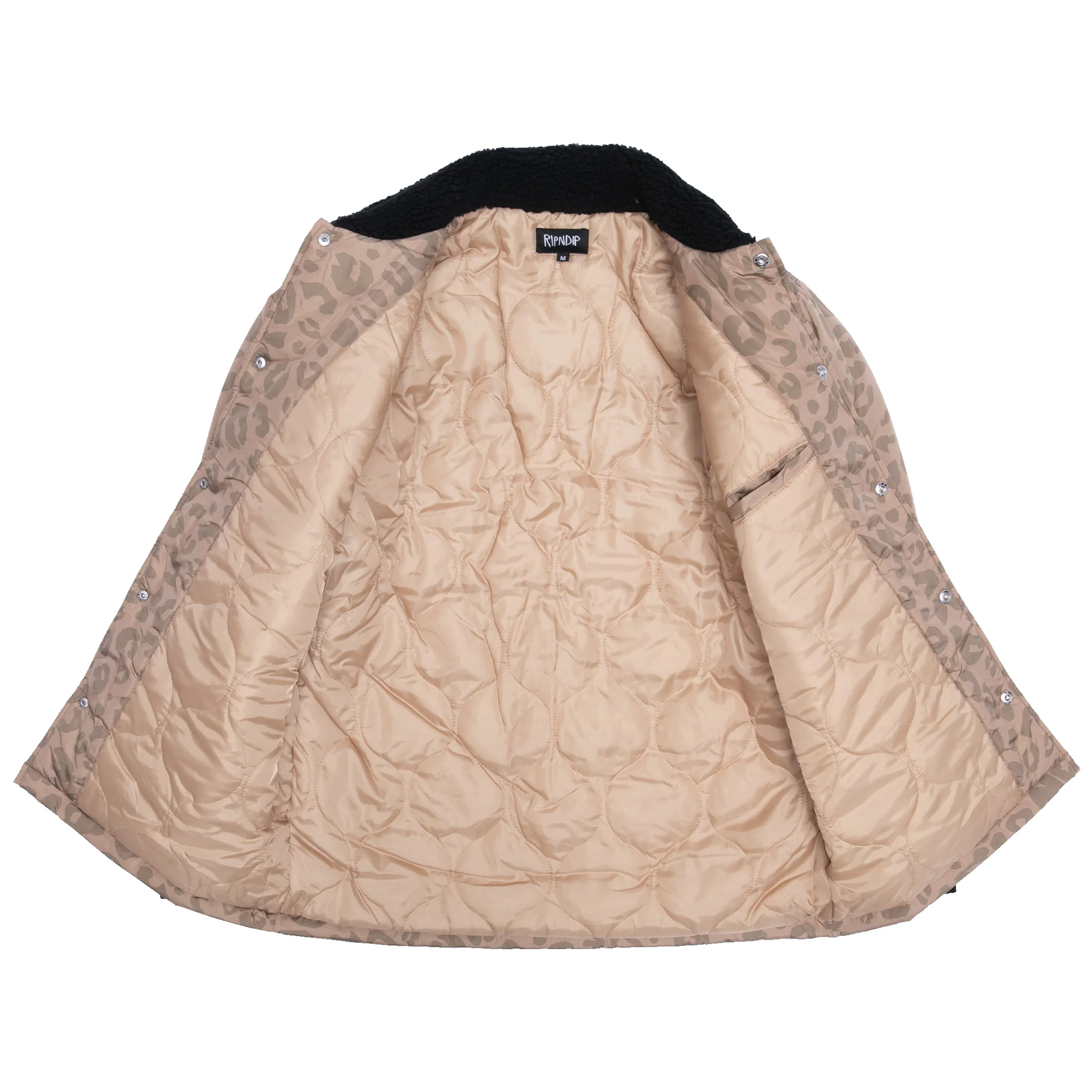 Spotted Button Down Jacket (Tan) - Image 6