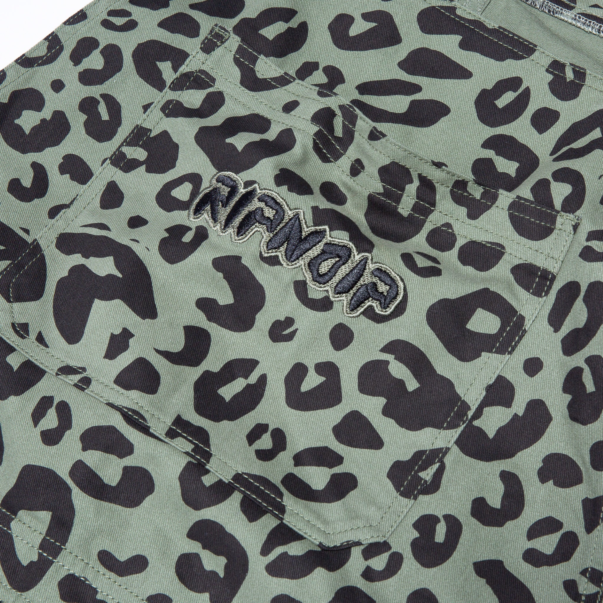 Spotted Cotton Twill Overalls (Olive) - Image 5