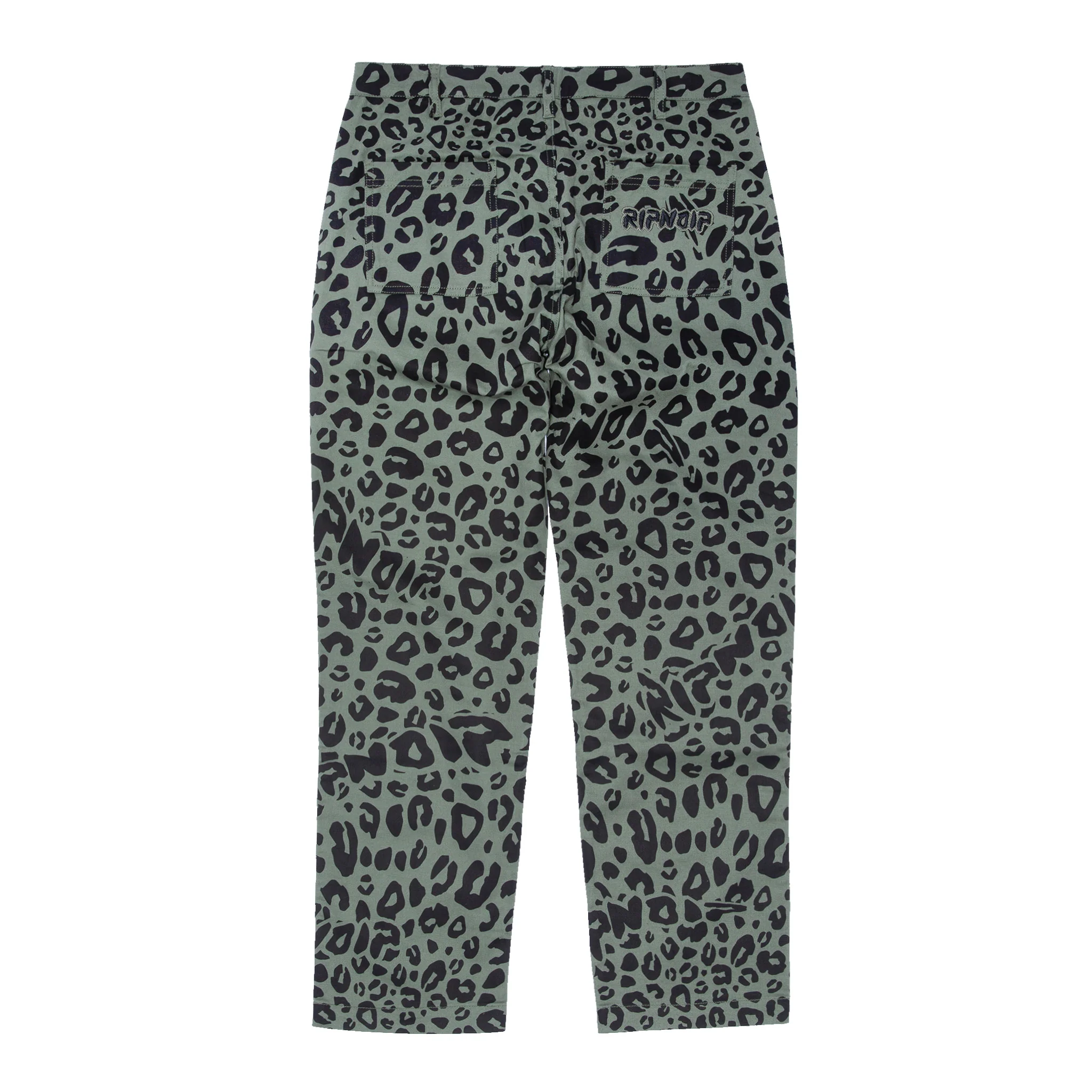 Spotted Cotton Twill Pants (Olive) - Image 4