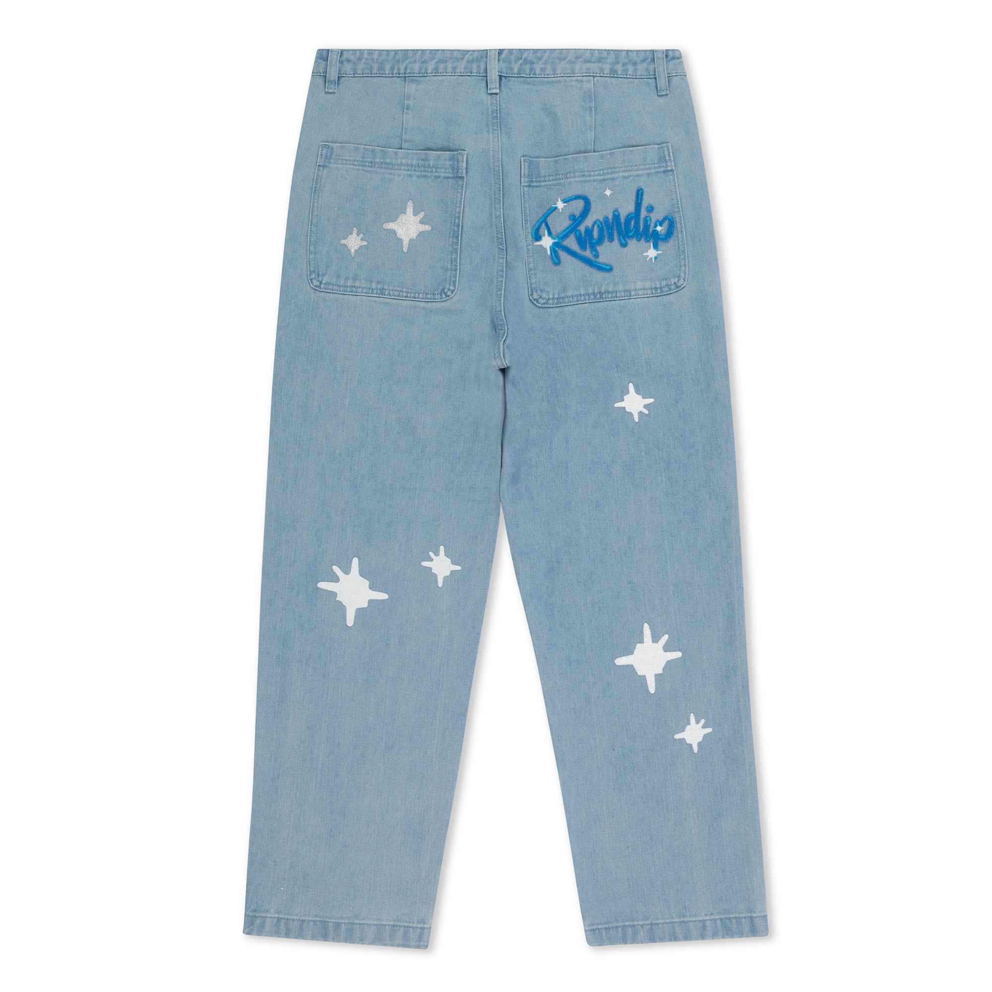 Sprinkles Wide Leg Denim Pants (Medium Wash) - Image 4