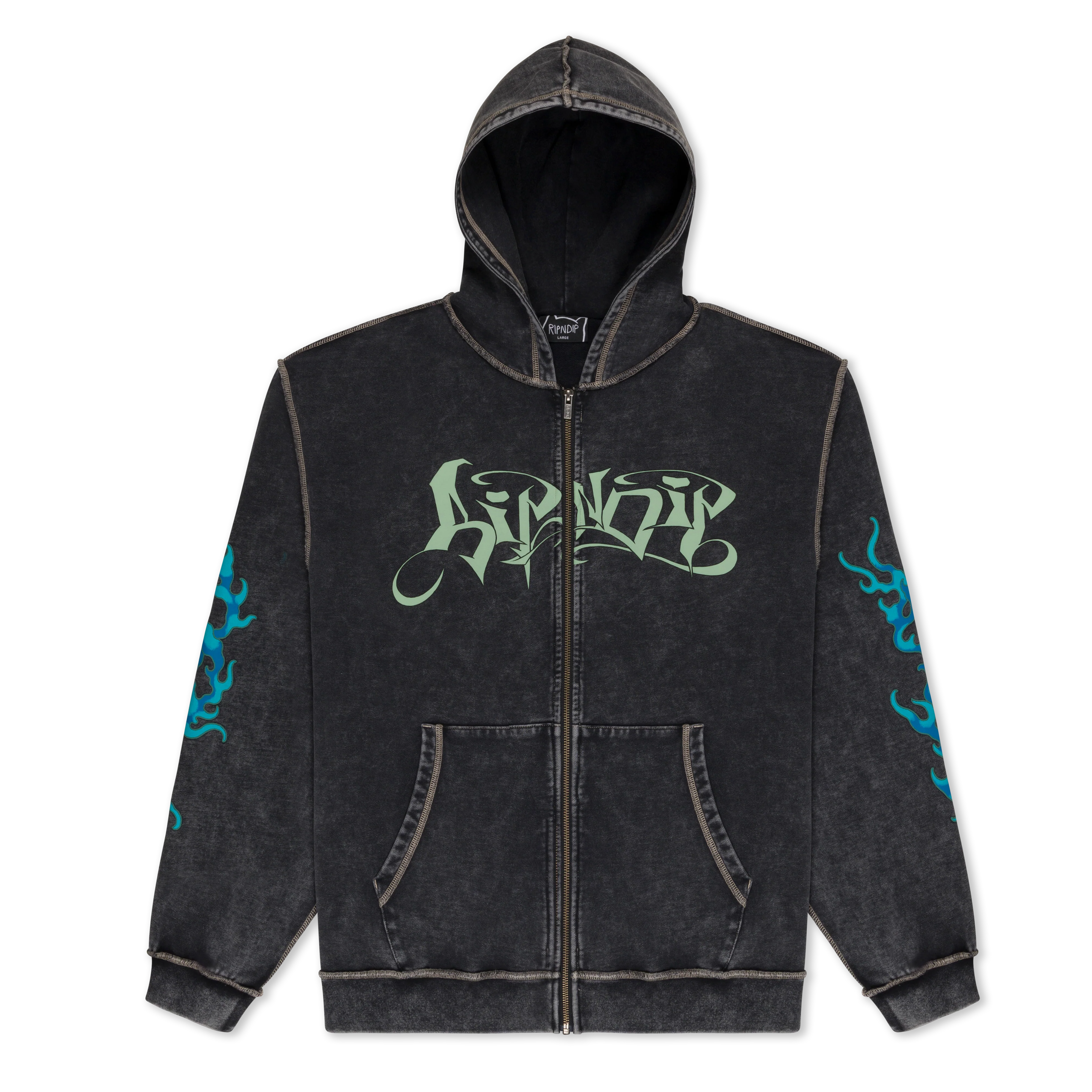 Squabble Up Hoodie (Black Vintage Wash)