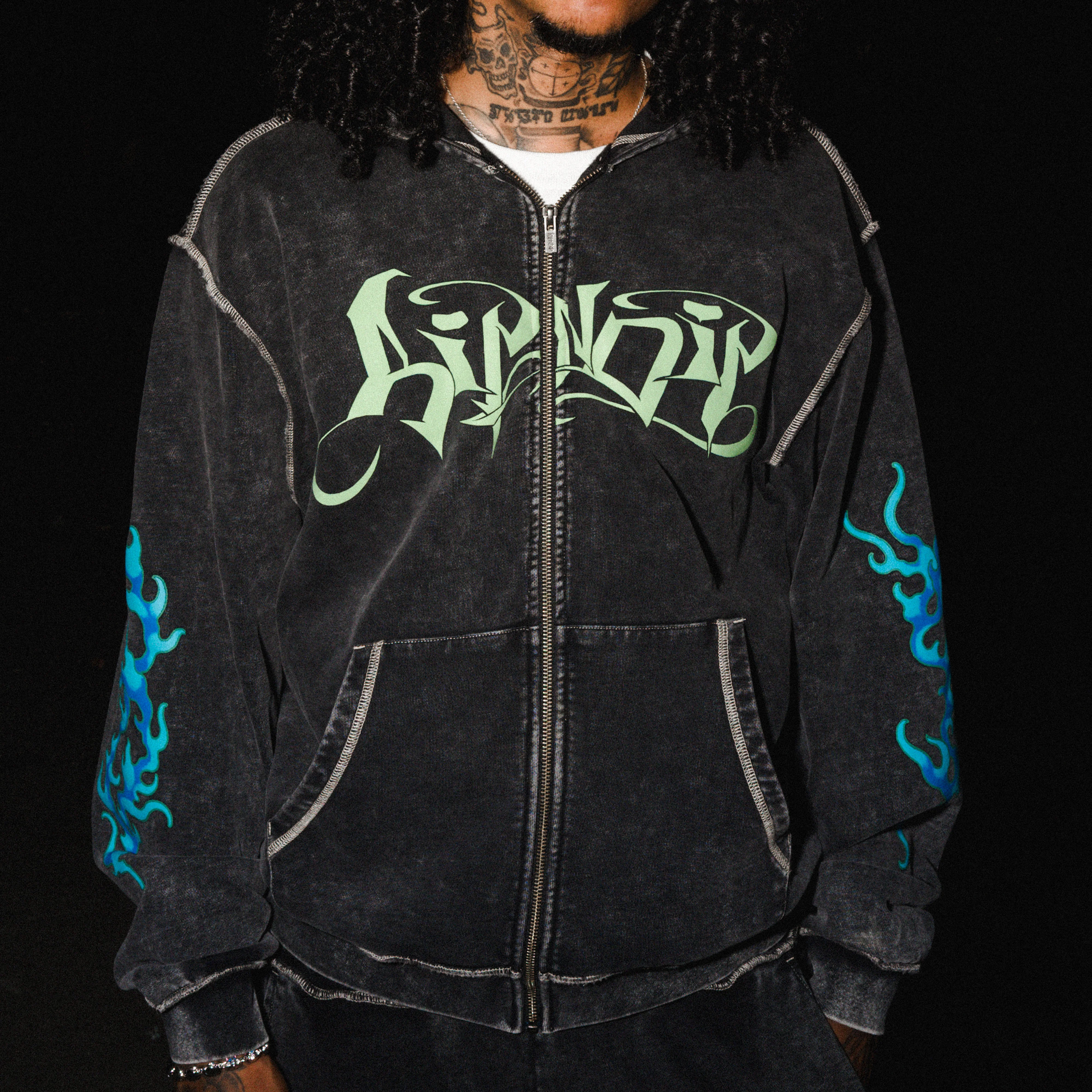 Squabble Up Hoodie (Black Vintage Wash) - Image 3