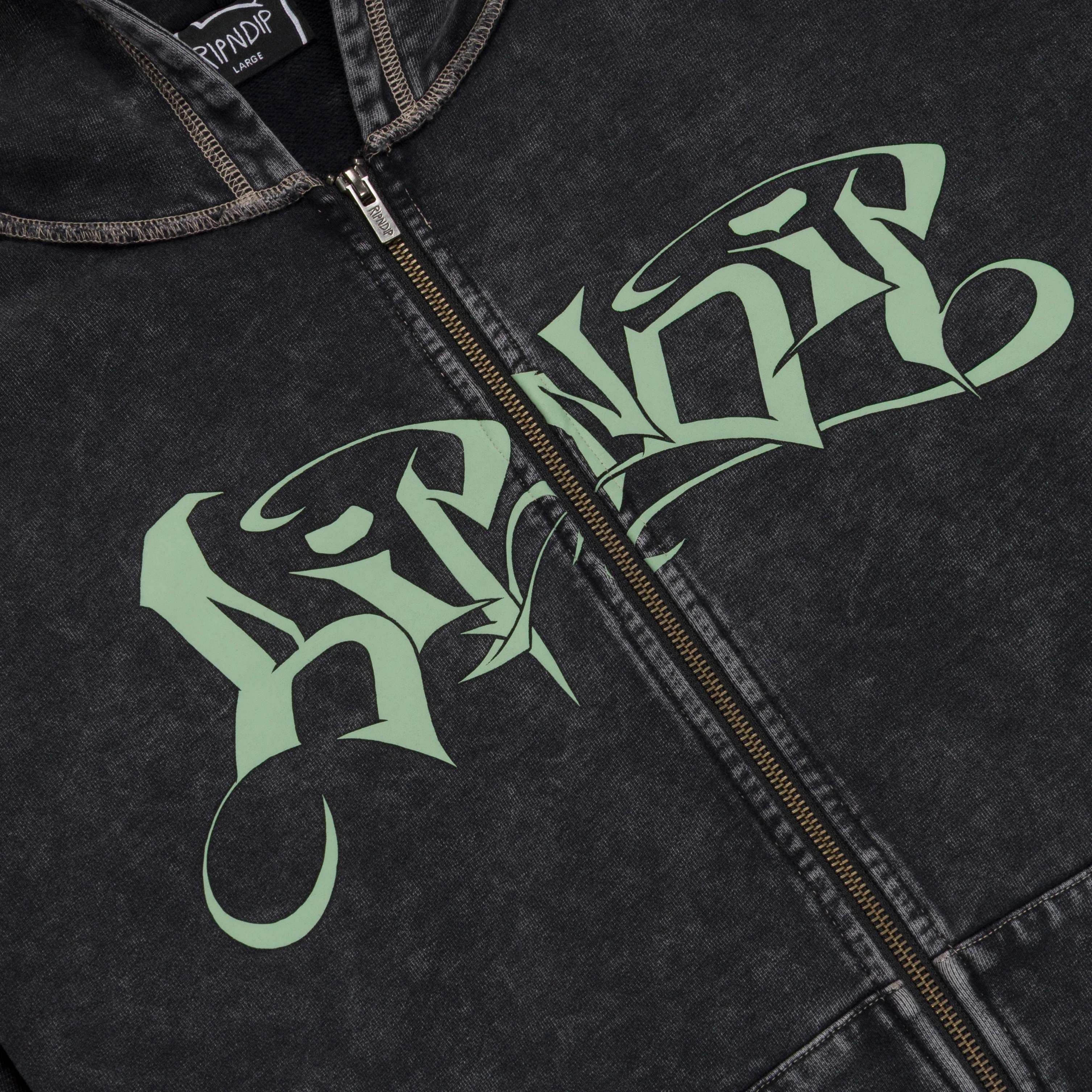 Squabble Up Hoodie (Black Vintage Wash) - Image 4