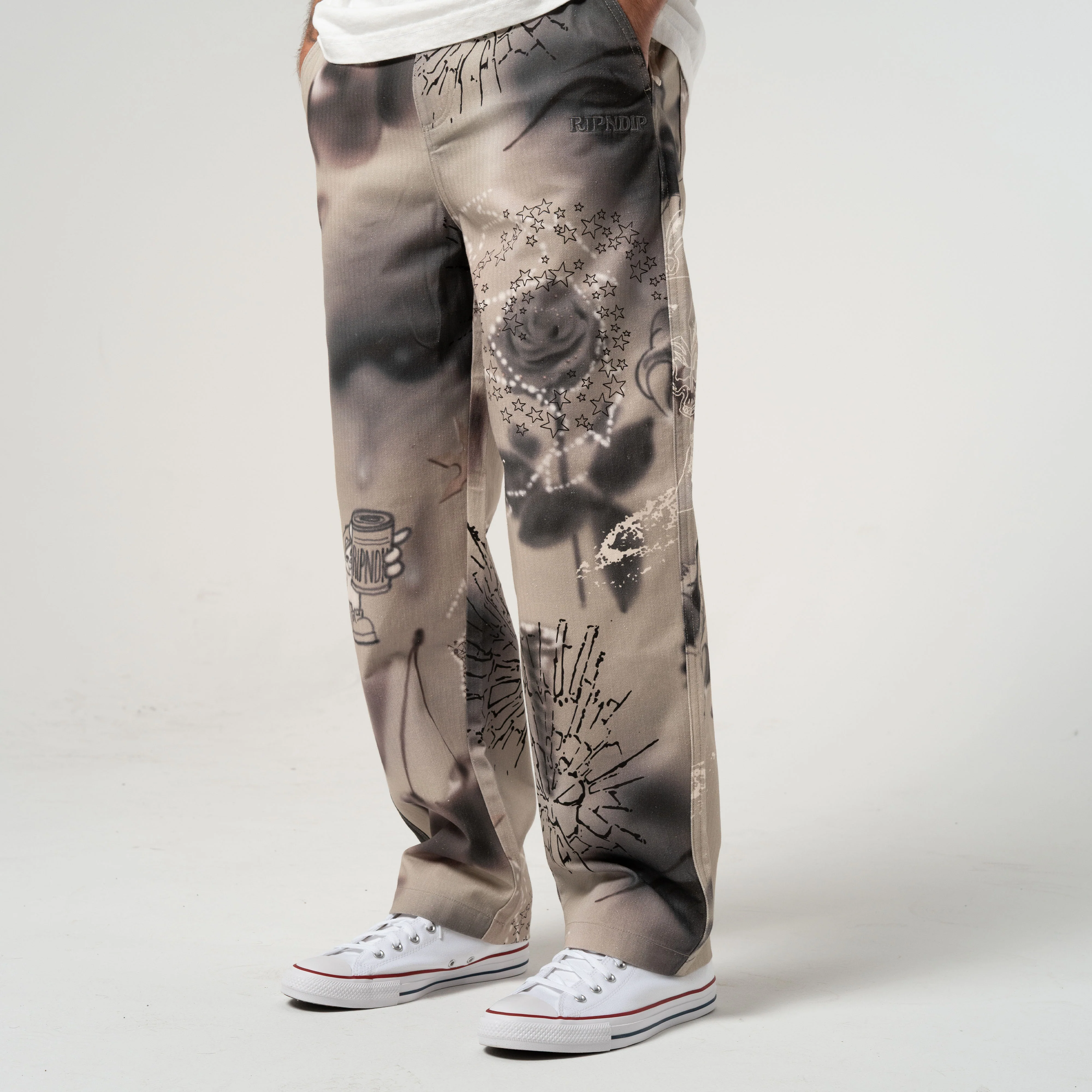 Stargazing Carpenter Straight Leg Pants (Multi) - Image 4