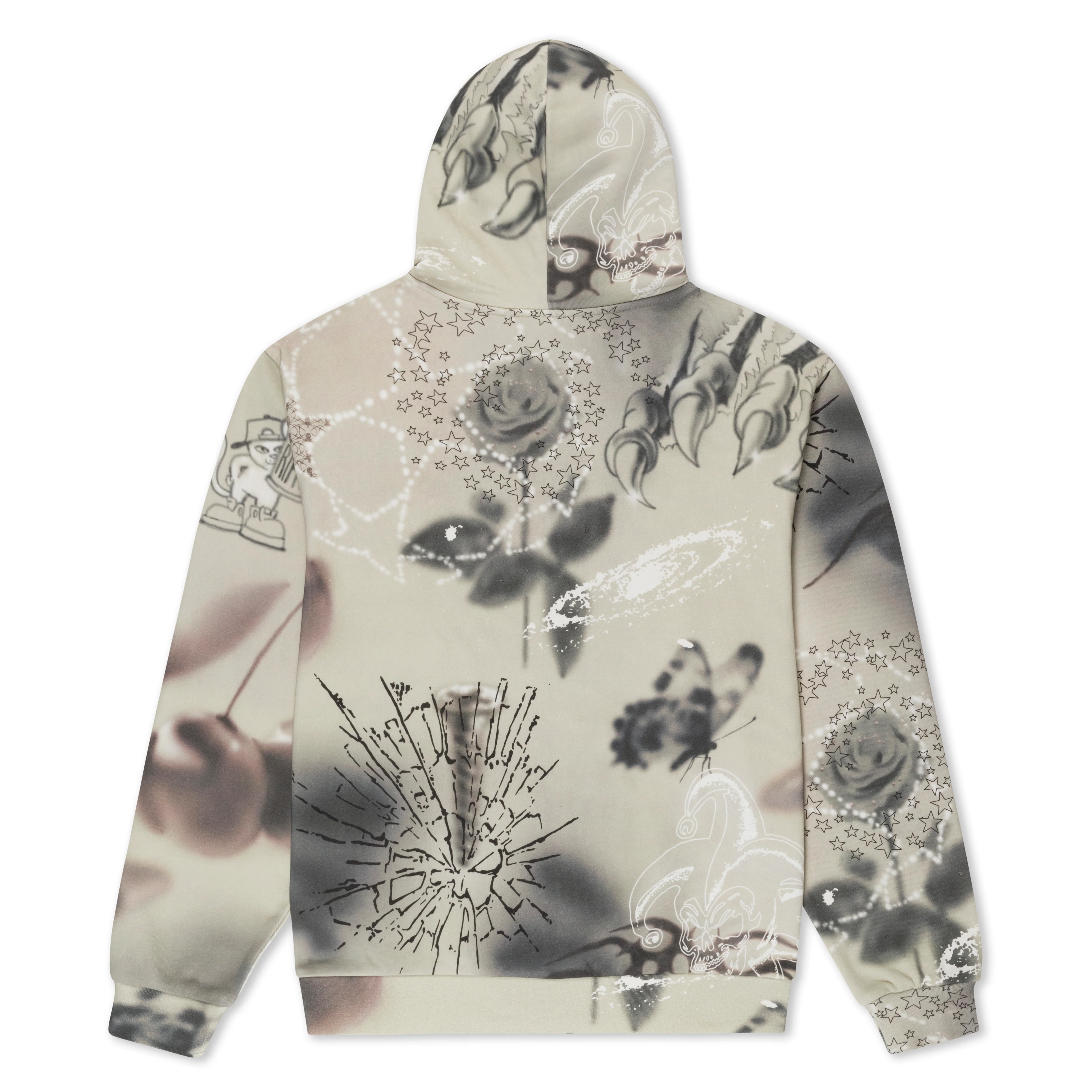 Stargazing Zip Up Hoodie (Off White) - Image 4
