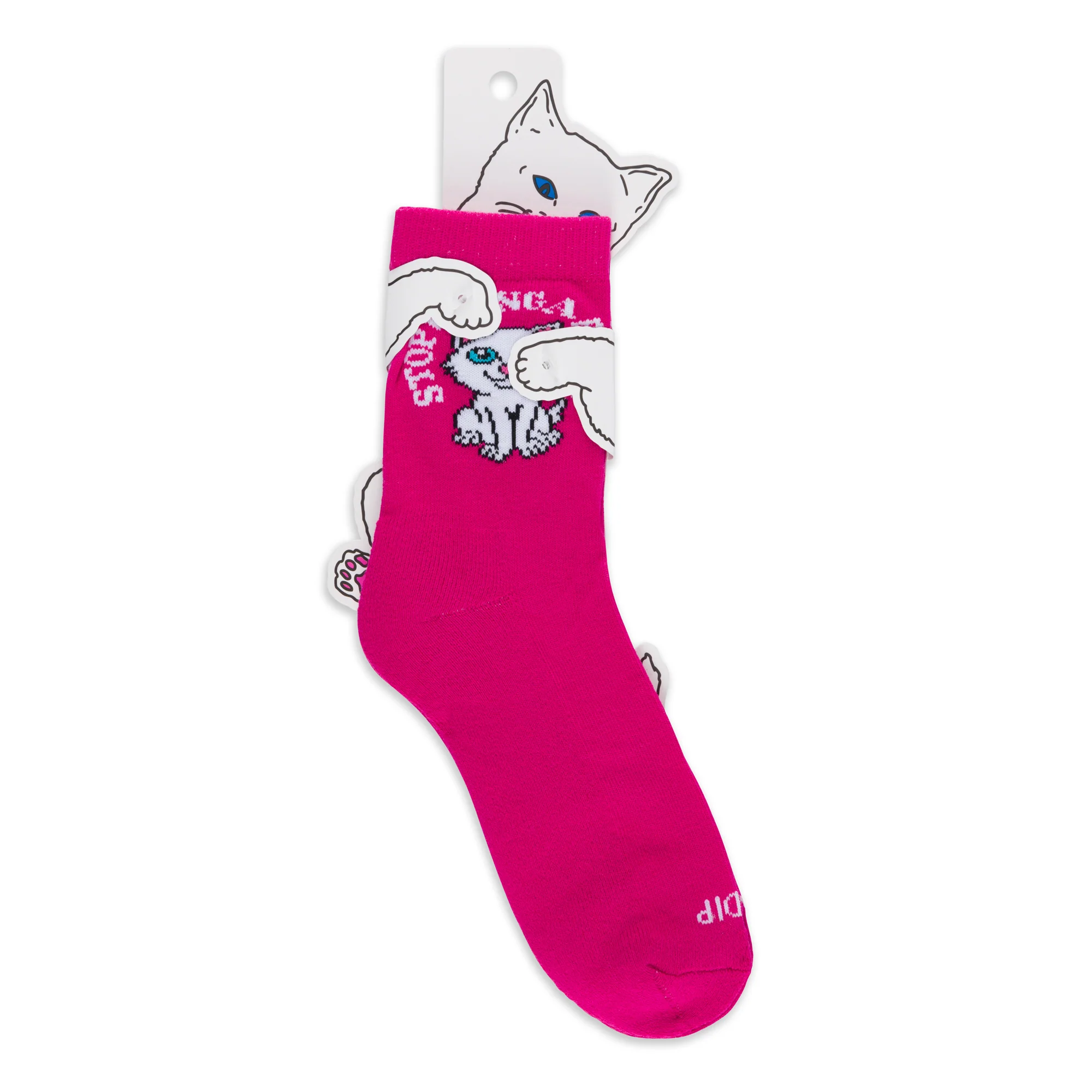 Stop Being A Pussy 2.0 Socks (Pink) - Image 4