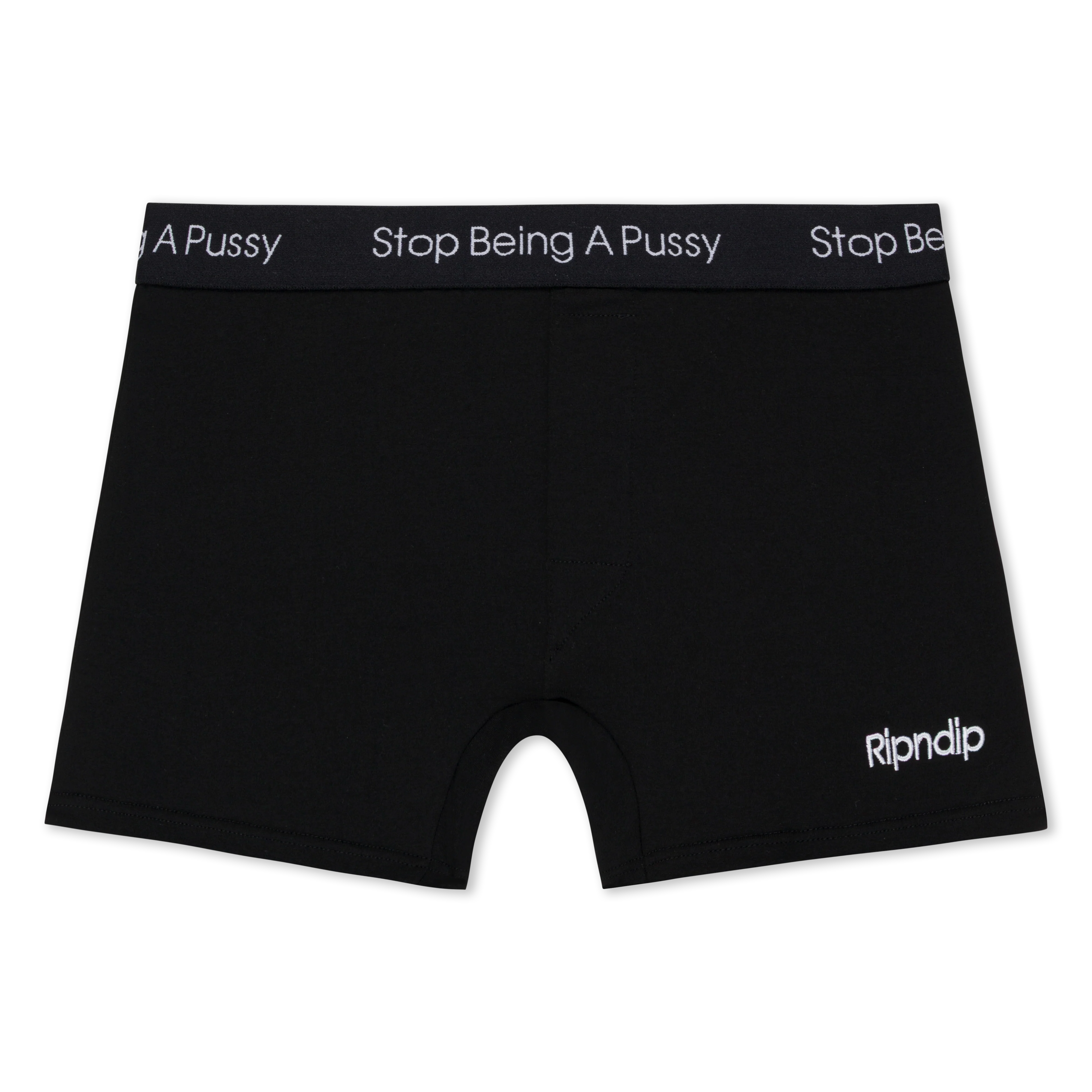 Stop Being A Pussy Boxers (Black)