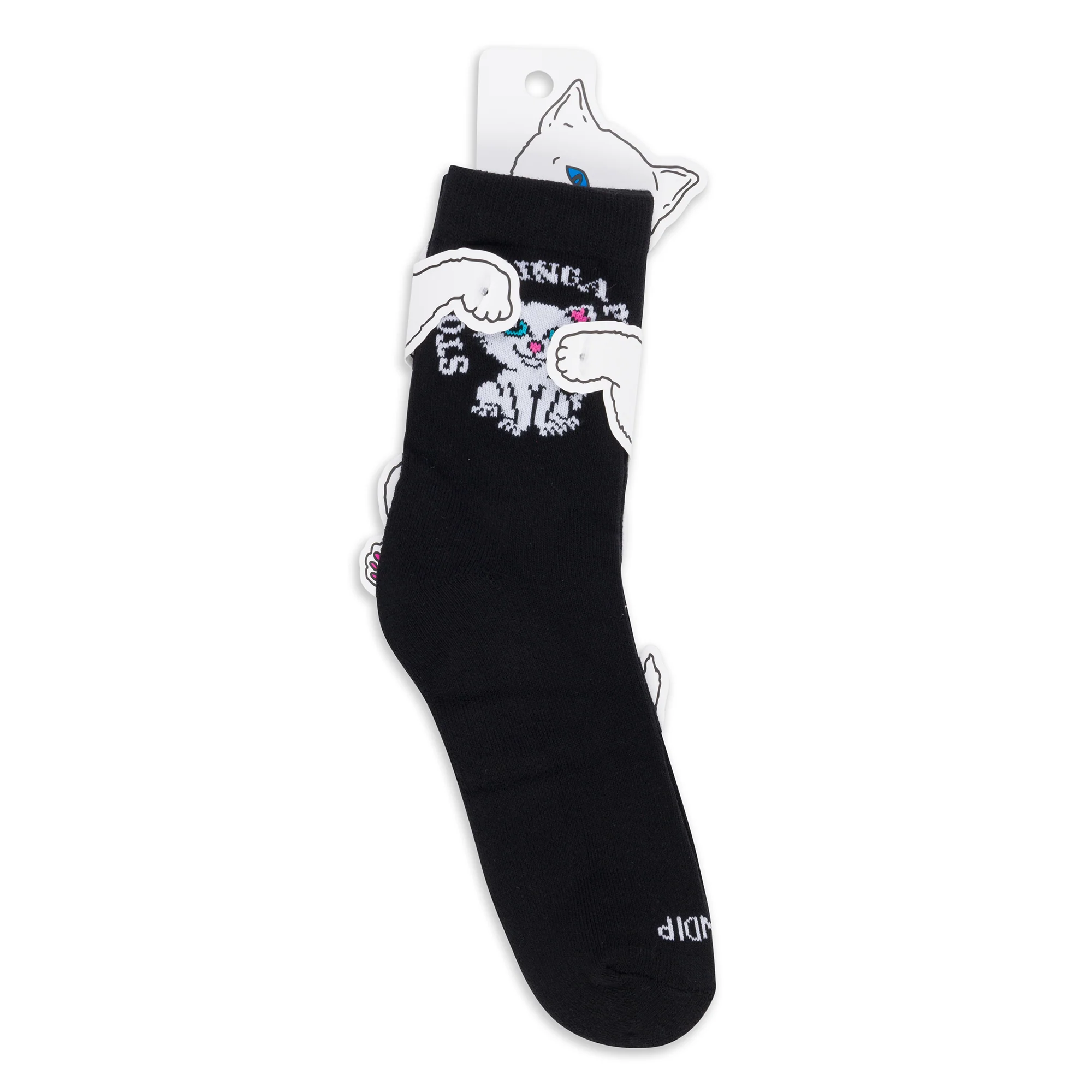 Stop Being A Pussy Mid Socks (Black) - Image 3