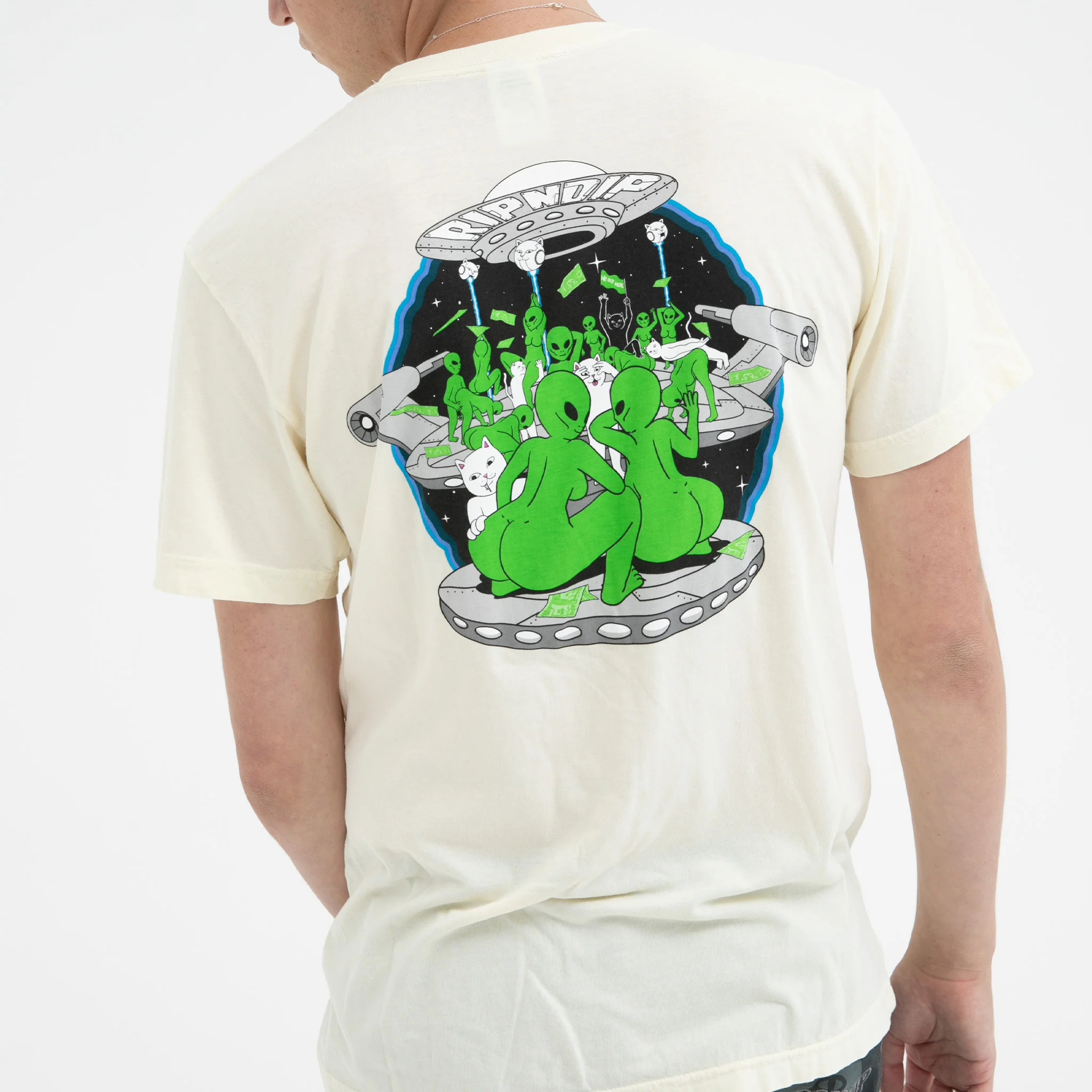 Stripndip Pocket Tee (Natural) - Image 3
