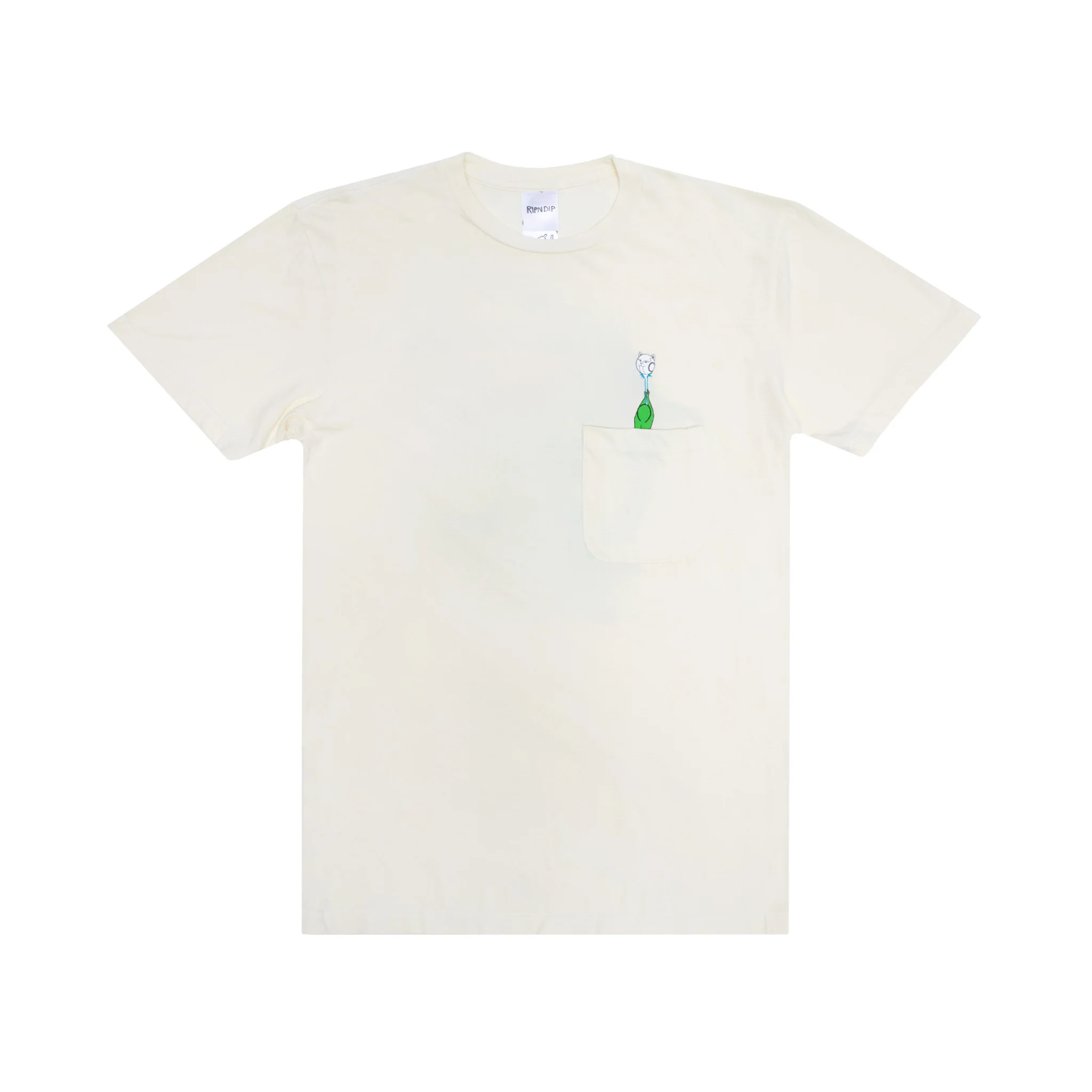 Stripndip Pocket Tee (Natural) - Image 4