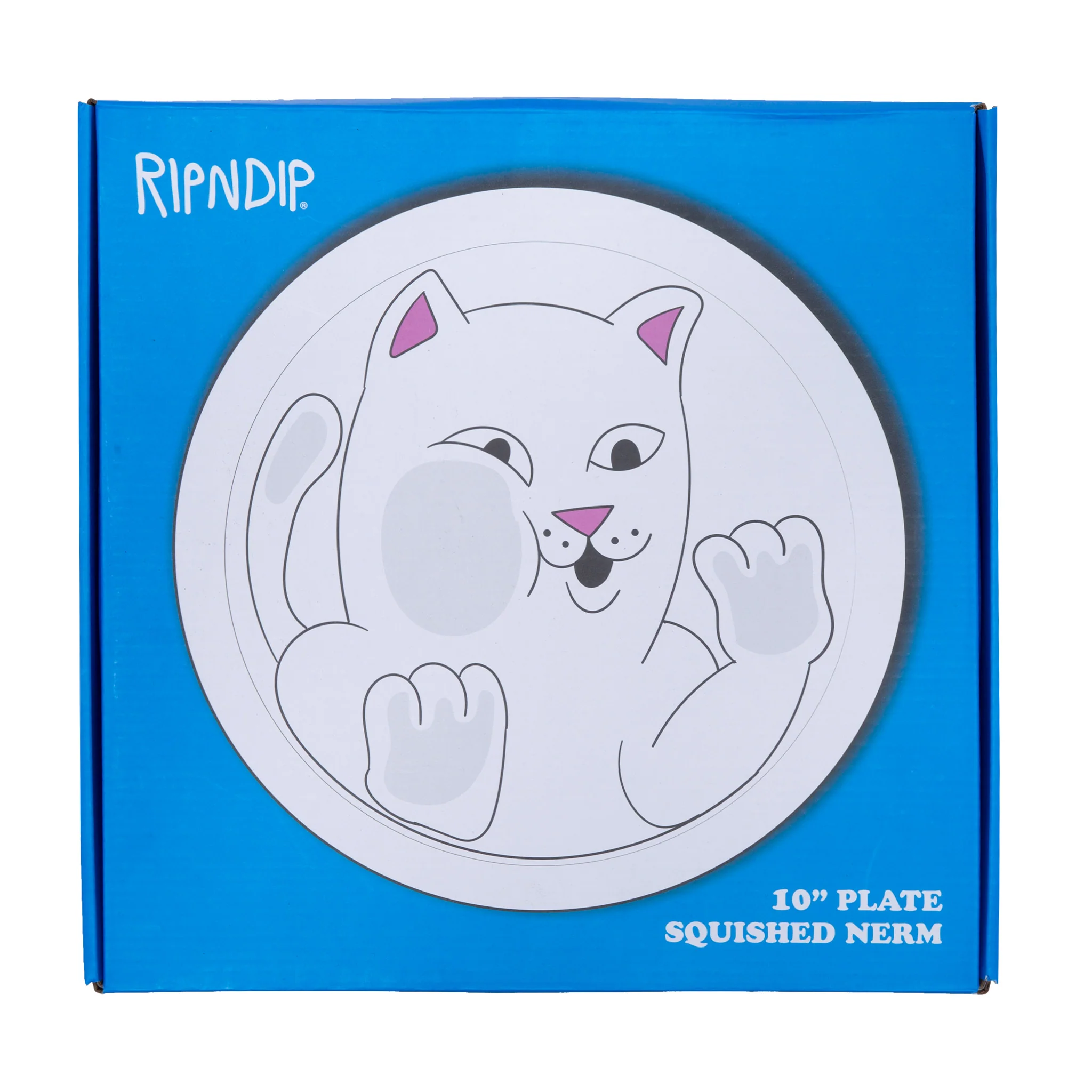 Squished Nerm Ceramic Plate (White) - Image 5