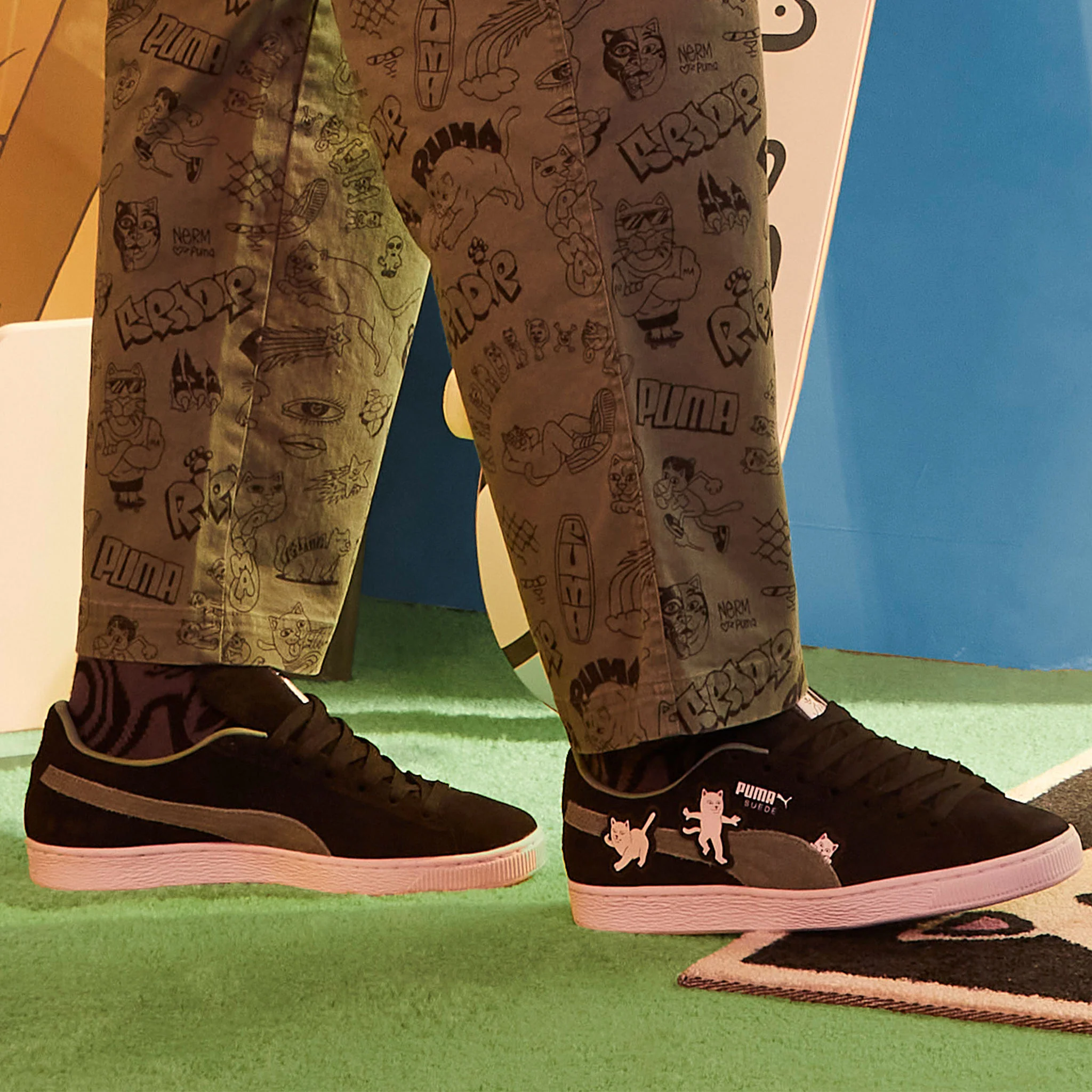 Suede RIPNDIP (Puma Black Eucalyptus) - Image 8