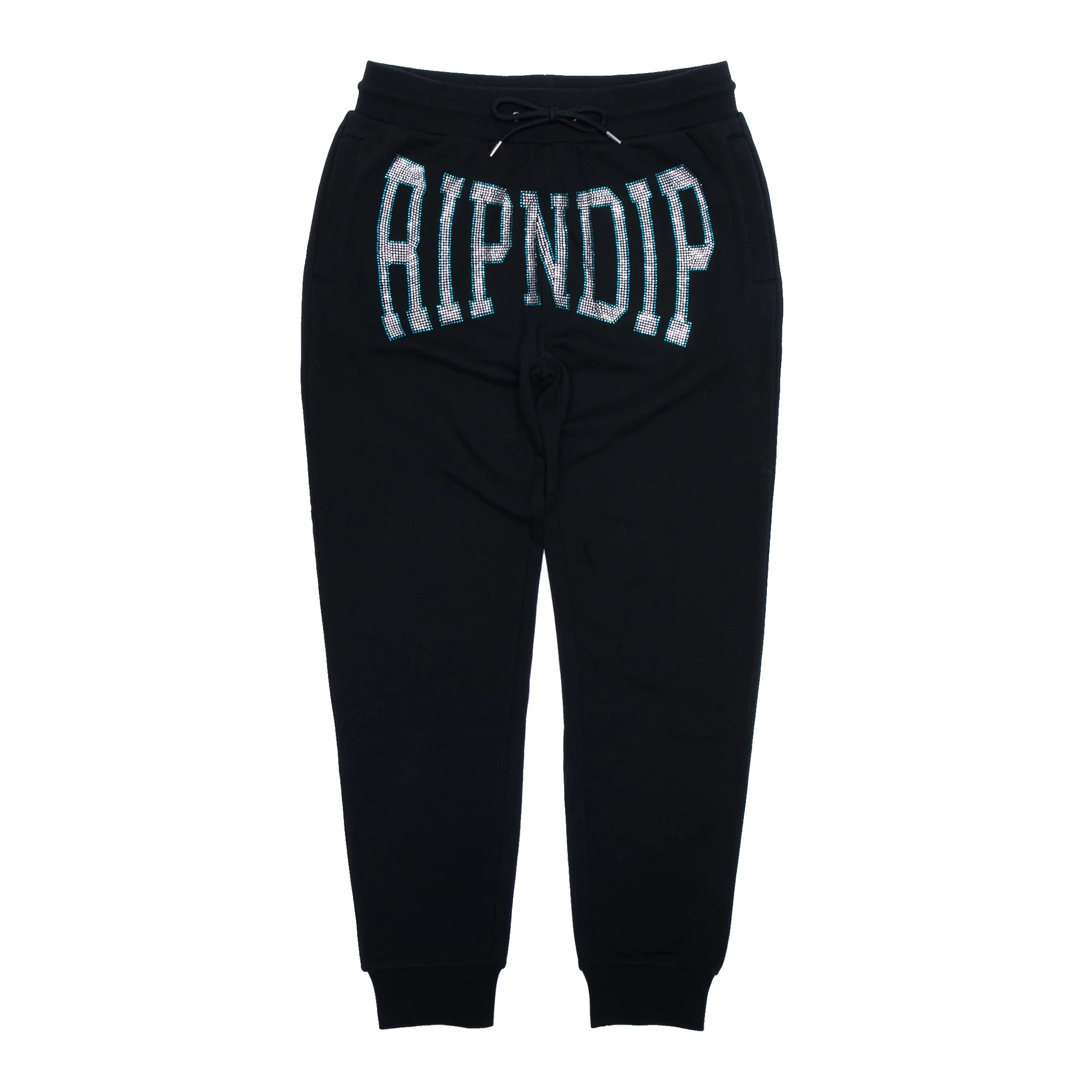 Summer Revenge Rhinestone Sweatpants (Black)