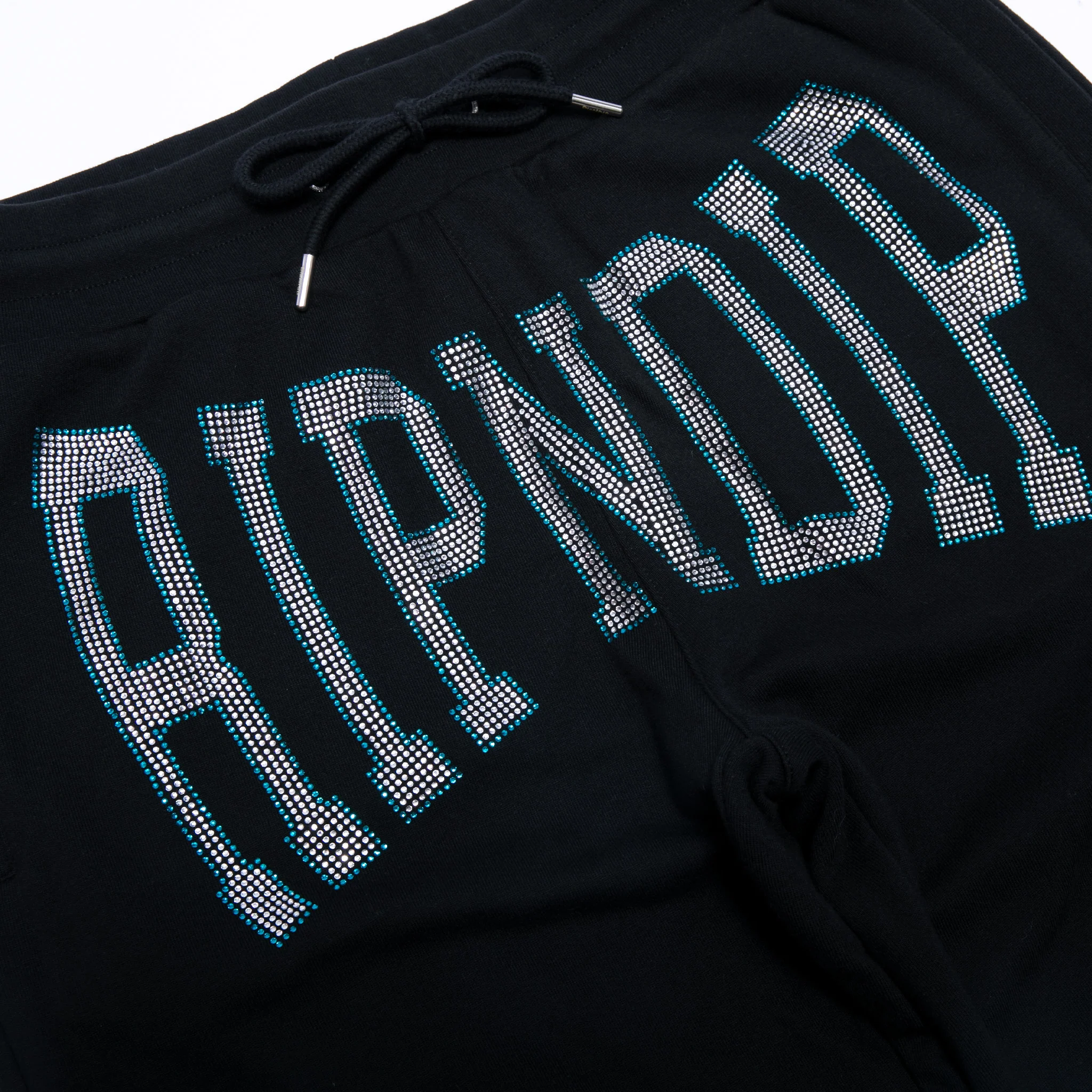 Summer Revenge Rhinestone Sweatpants (Black) - Image 2