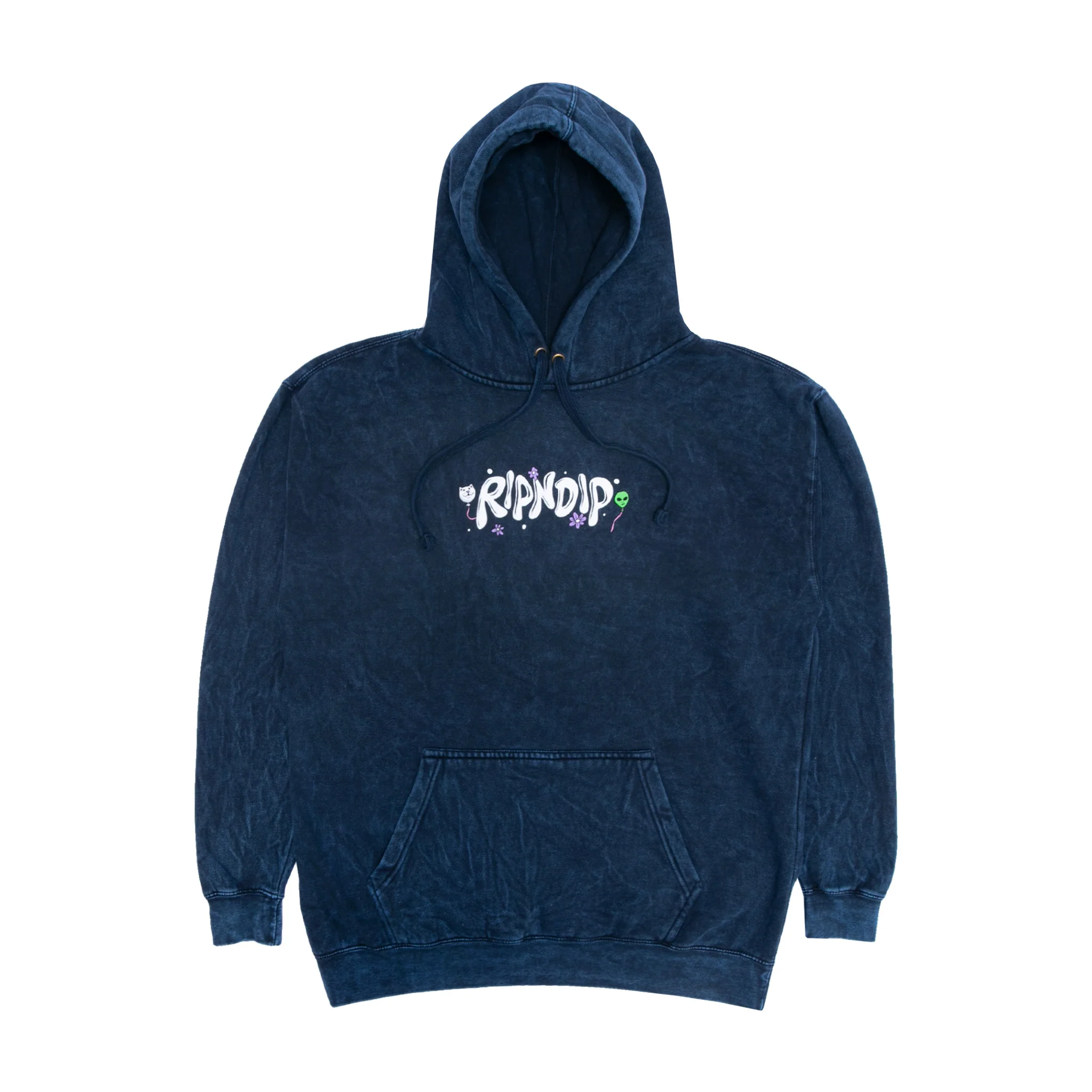 Super High Hoodie (Navy Mineral Wash) - Image 4